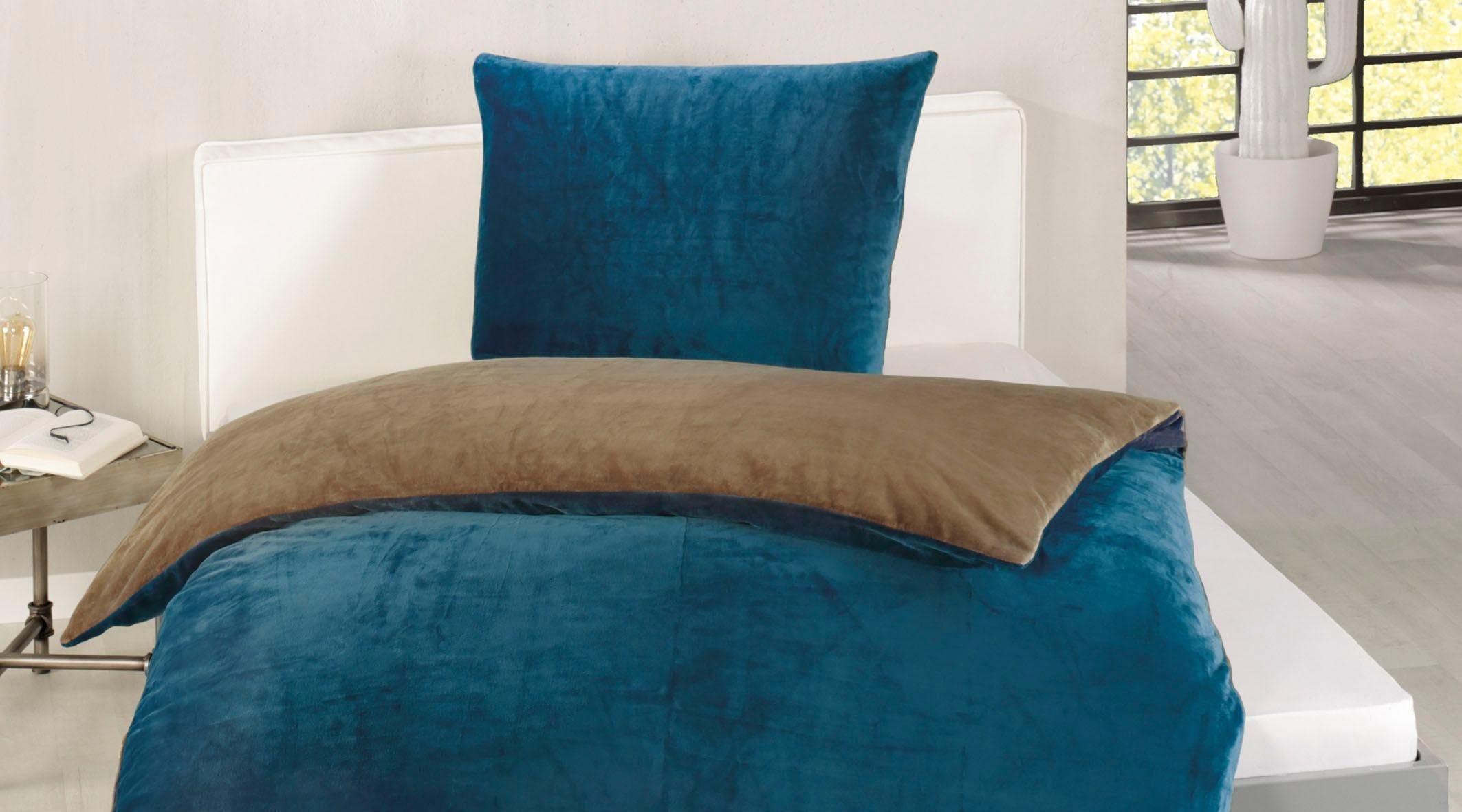 Gözze Wendebettwäsche "Superflausch in Gr. 135x200 oder 155x220 cm" 2 Stk. günstig online kaufen