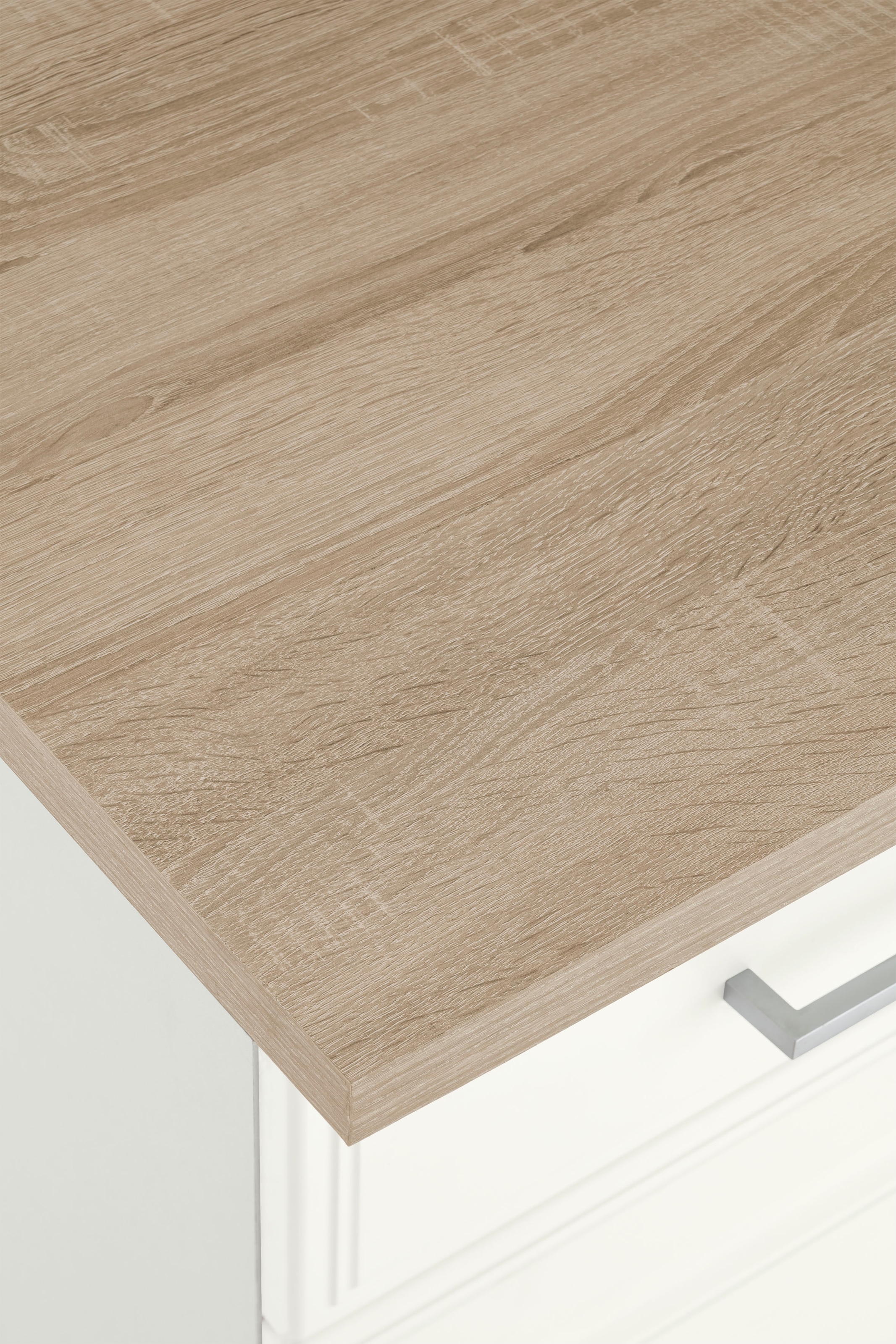 HELD MÖBEL Küchenzeile »Stockholm«, Breite 210 cm, mit hochwertigen MDF Fronten im Landhaus-Stil