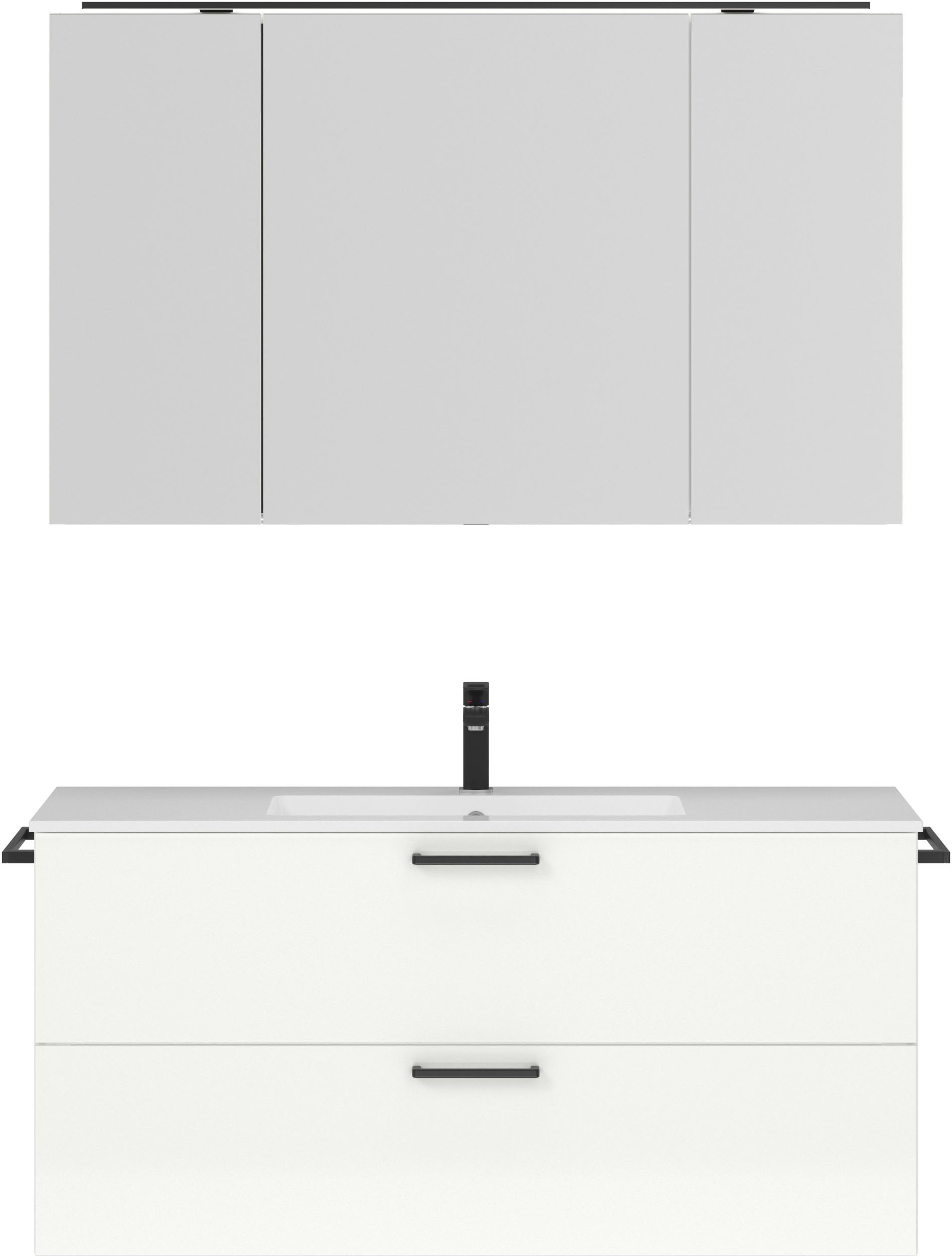 nobilia Badmöbel-Set "Tolvina" vormontiert, mit Soft-Close, 2 Stk. tlg. günstig online kaufen