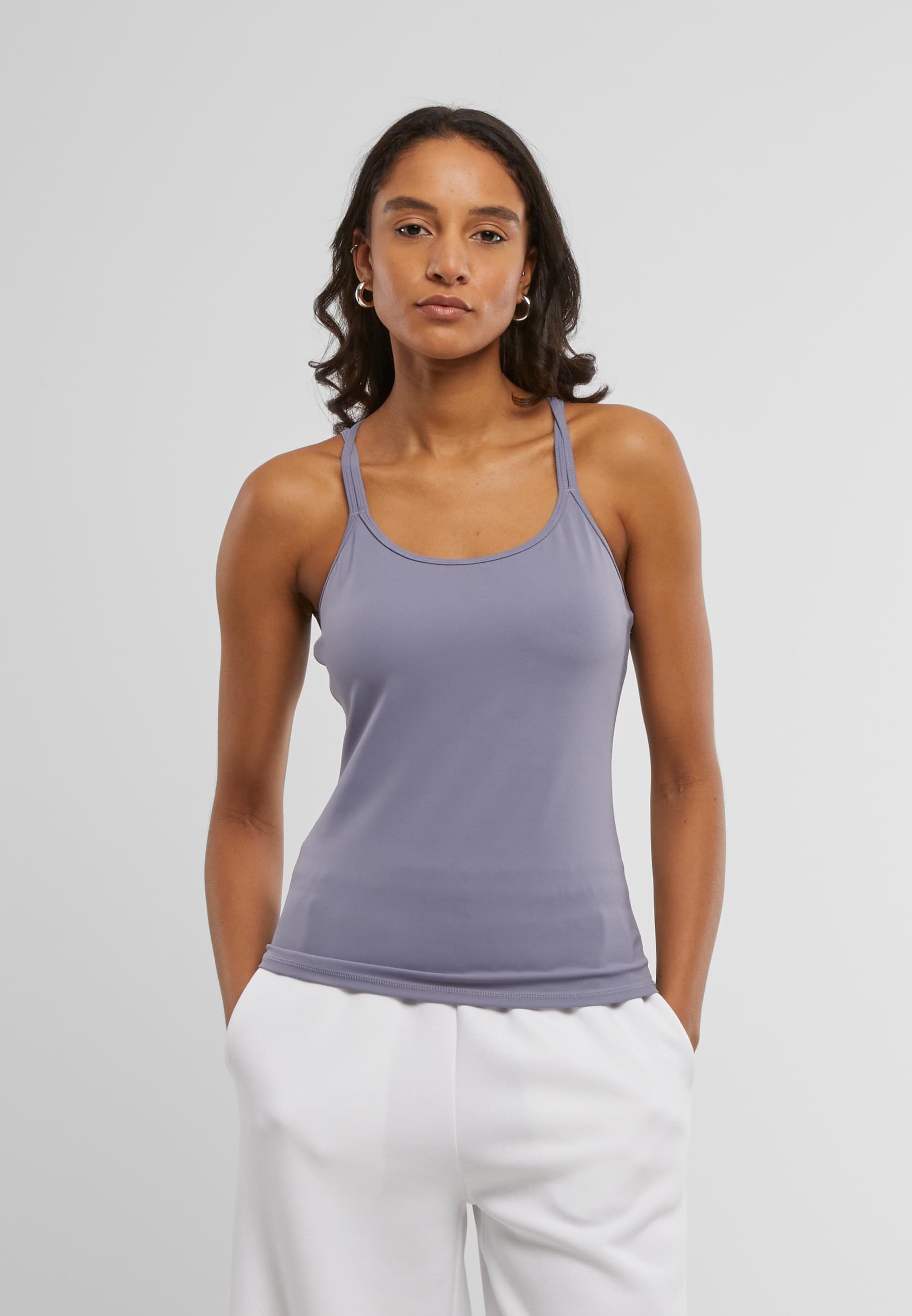 URBAN CLASSICS Muskelshirt »Urban Classics Ladies Sports Top Ladies Sports Top«, (1 tlg.)