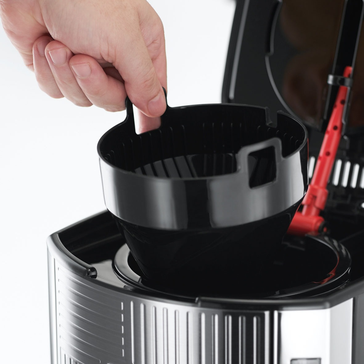 RUSSELL HOBBS Filterkaffeemaschine »Geo Steel 25270-56« 1,5 l Kaffeekanne Papierfilter 1x4