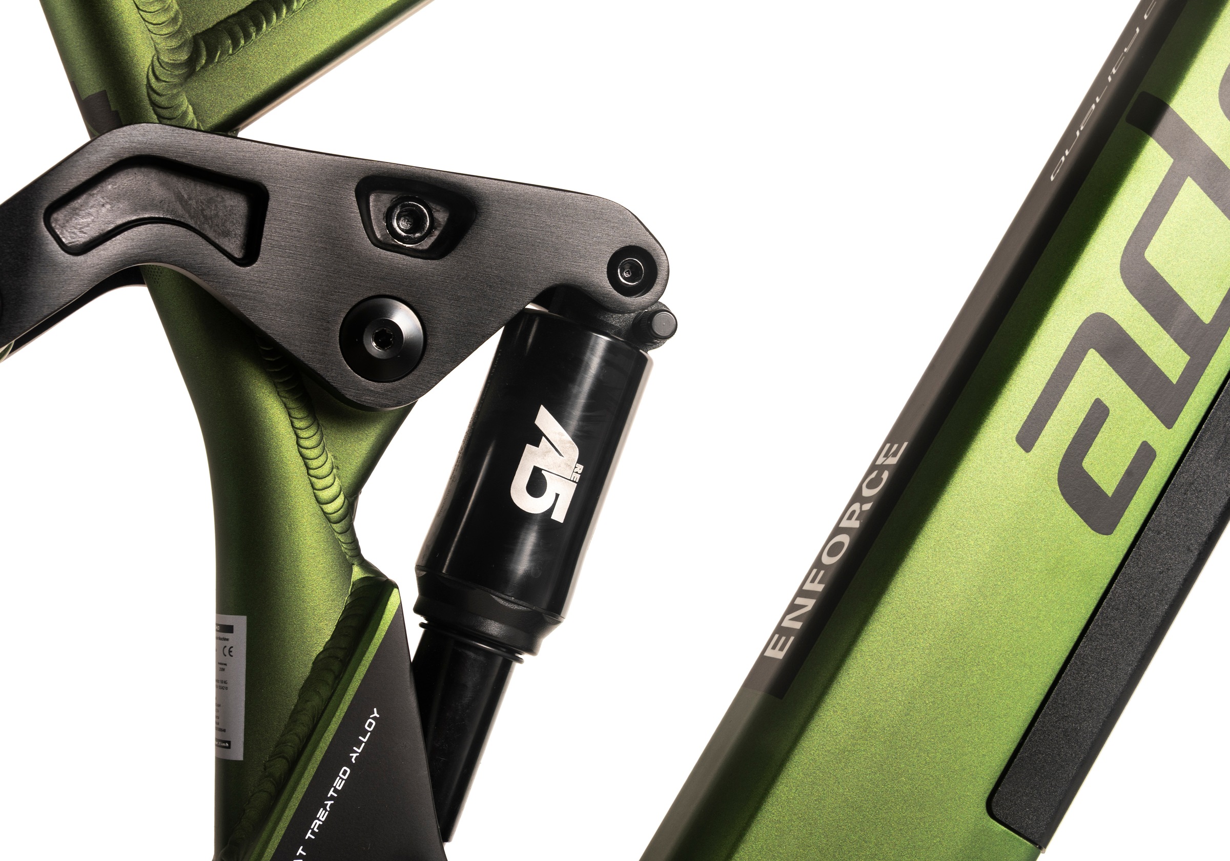 Adore E-Bike »Fully 29" Enforce 4.0 Mittelmotor 85NM / 15Ah Grün matt«, 9 Gang, Shimano, Cues, Mittelmotor 250 W