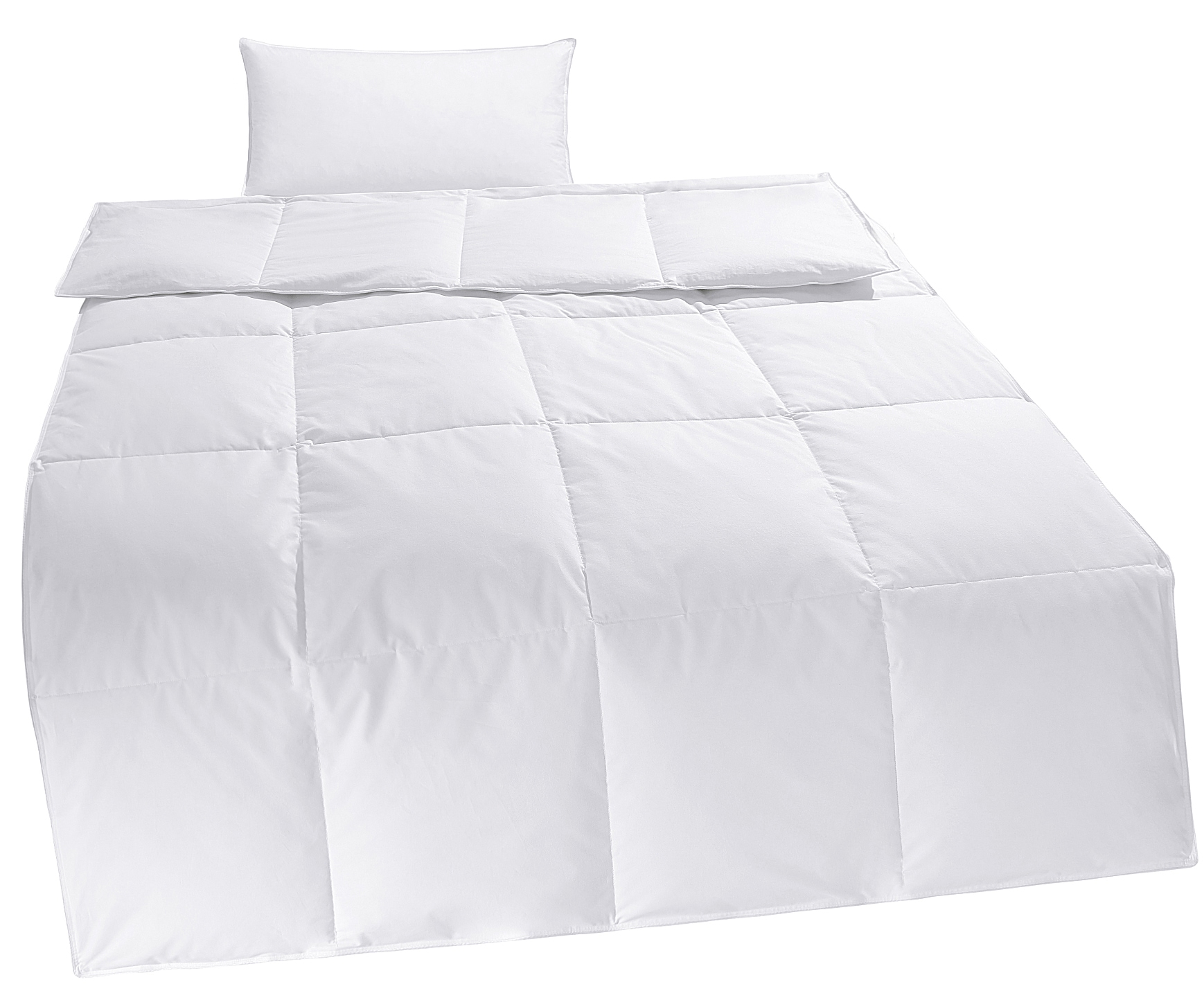 OTTO home Daunenbettdecke + Kopfkissen »Cyra Set, Bettdecke 135x200 & 155x220 cm mit Kissen 80x80 cm« Set, wo besonders auf artgerechte Haltung der Tiere geachtet wird