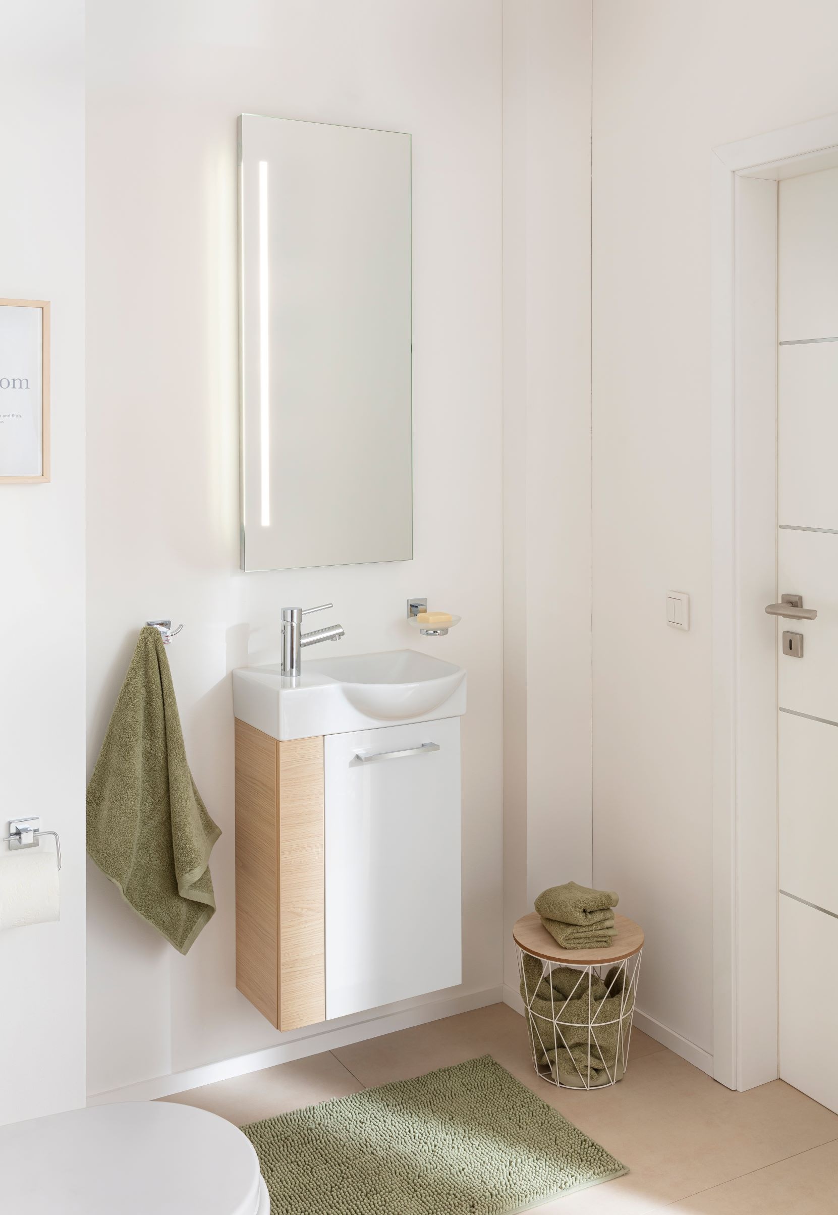 FACKELMANN Waschbeckenunterschrank »SBC«, Badmöbel für Gäste-WC, Breite ca. 45 cm
