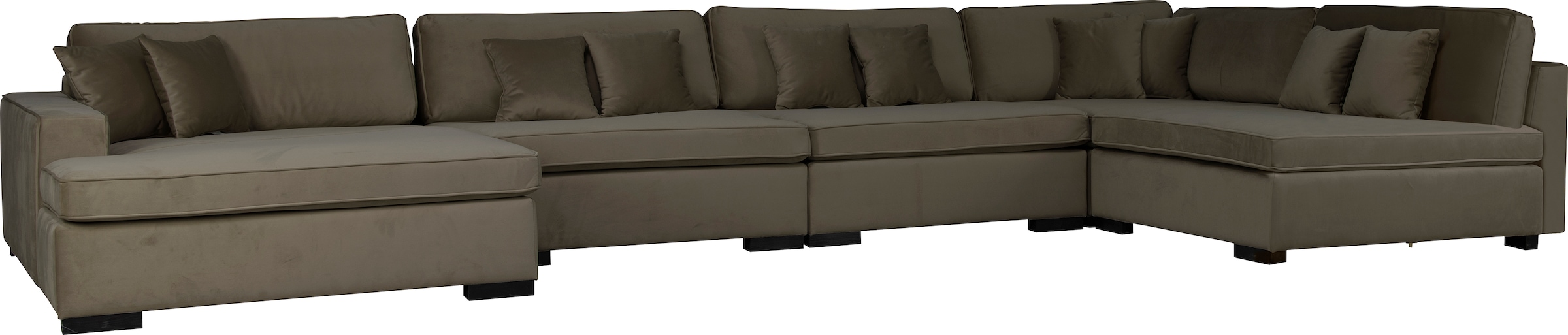 Guido Maria Kretschmer Home&Living Wohnlandschaft »Skara U-Form«, Lounge-Sofa mit Federkernpolsterung, in vielen Bezugsvarianten
