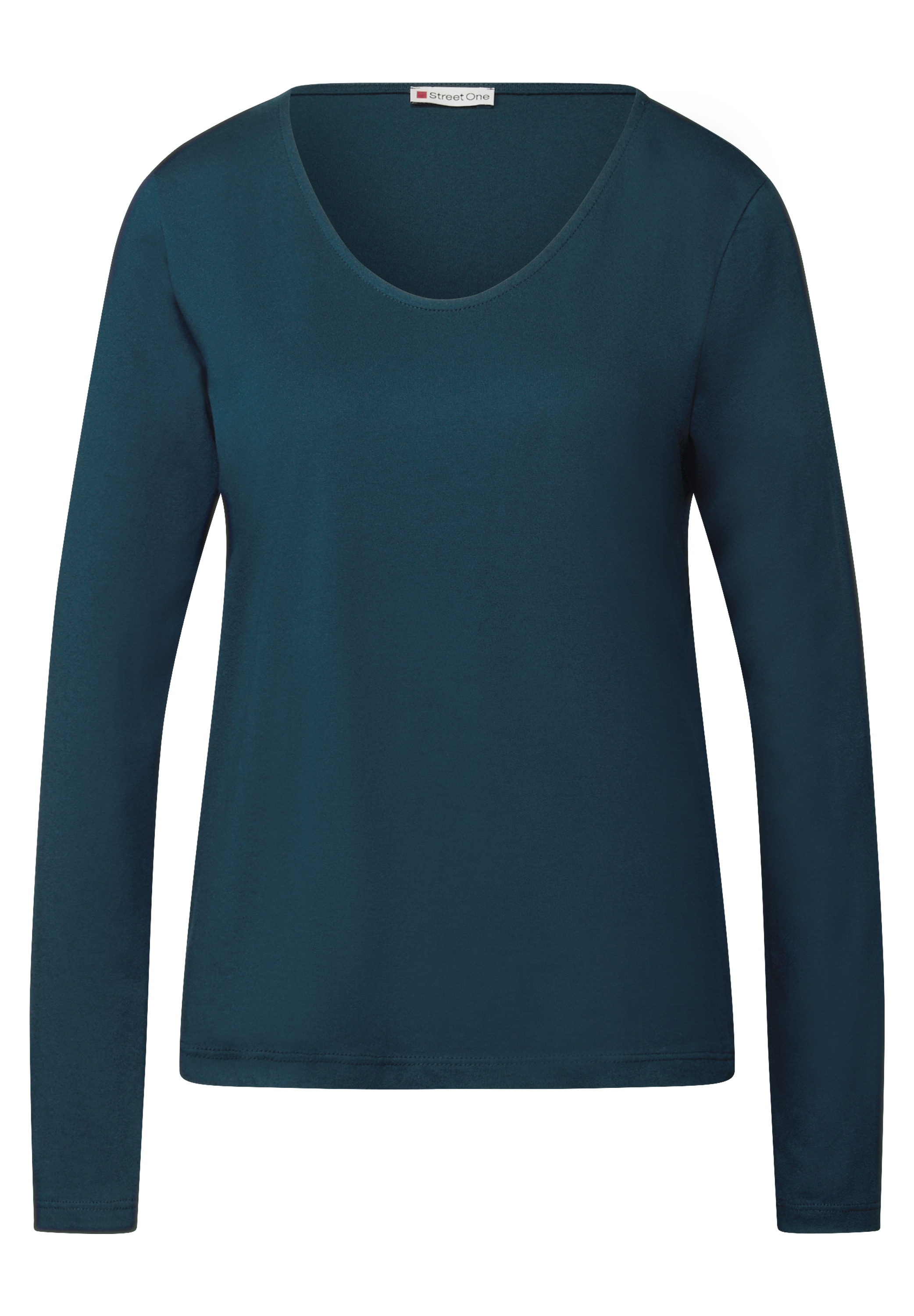 STREET ONE Langarmshirt, im soften Baumwoll-Mix