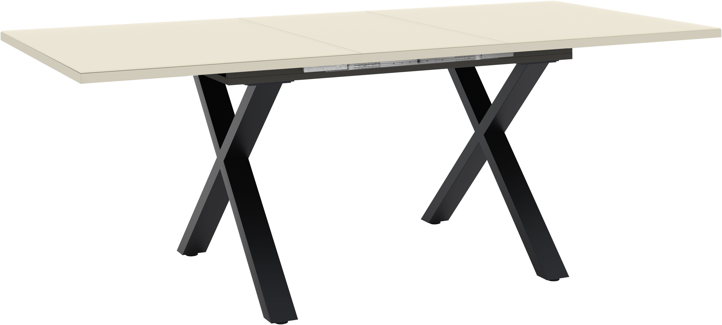 Mäusbacher Esstisch Esstisch ausziehbar auf 210 cm, eckige Tischform, Gestell X-Form