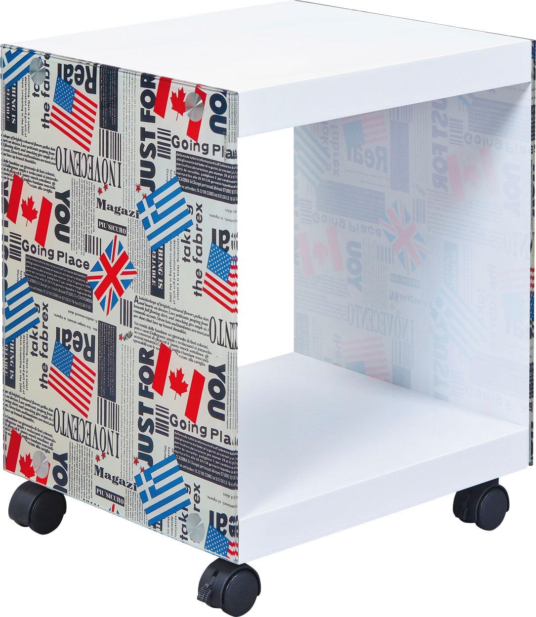 Inter Link Beistelltisch "Cube" mit gestalteten Glasseiten günstig online kaufen