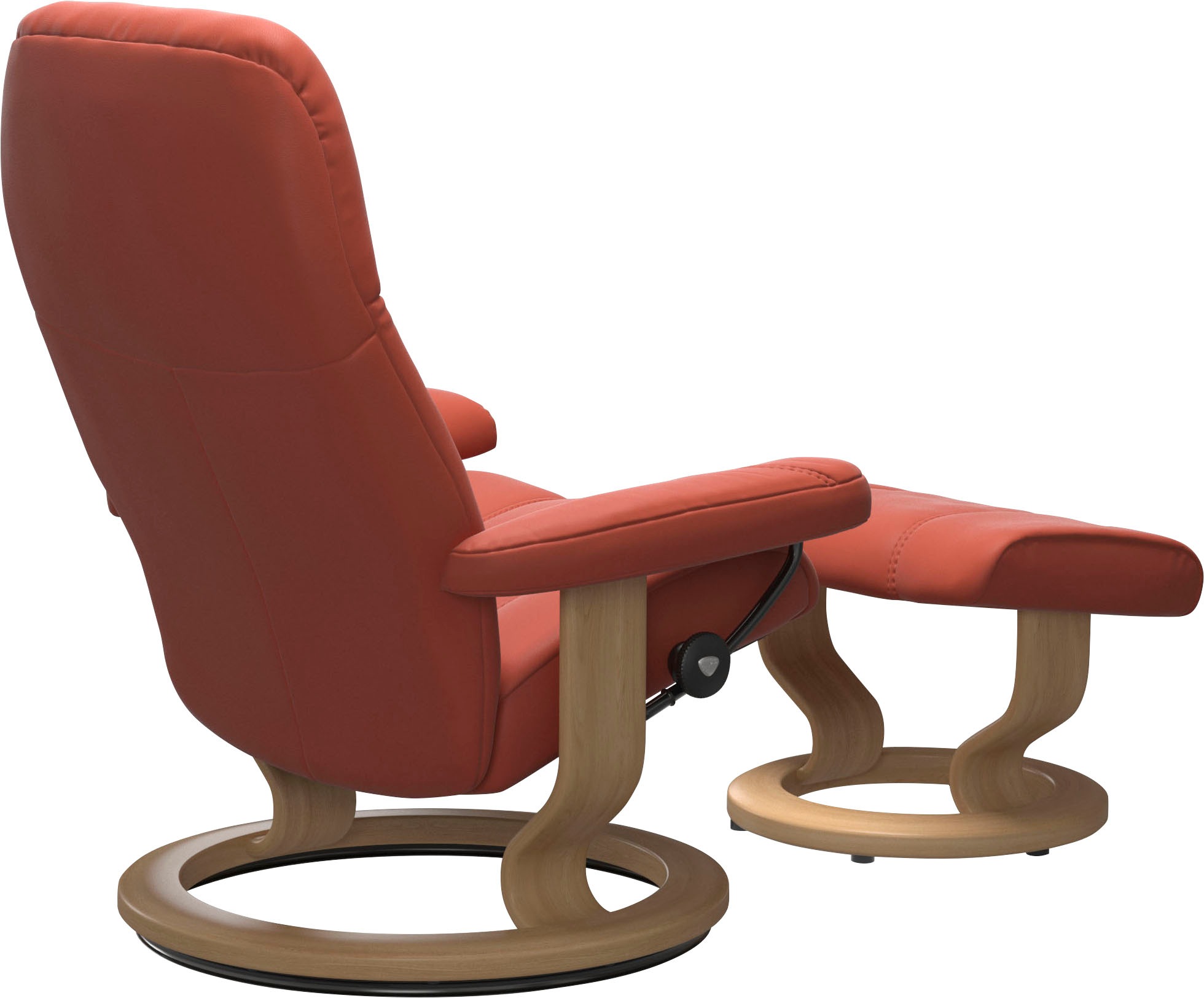 Stressless® Relaxsessel »Consul«, (Set, Relaxsessel mit Hocker), mit Hocker, mit Classic Base, Größe S, Gestell Eiche