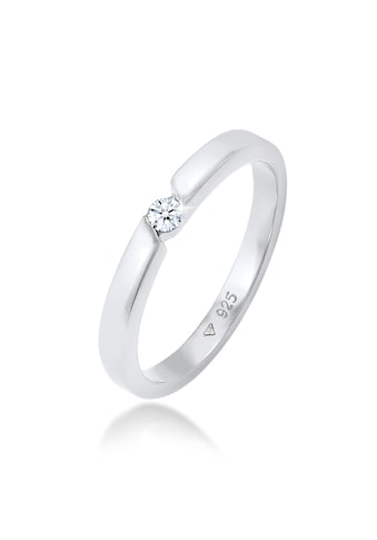 Diamantring »Verlobungsring Diamant (0.06 ct.) 925 Silber«