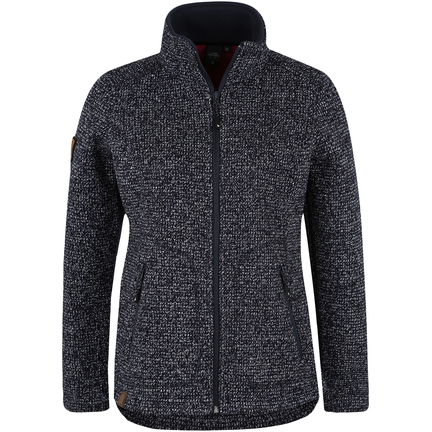 Strickfleecejacke »KITTOBE LAKE WOMEN«, Kontrastreissverschluss