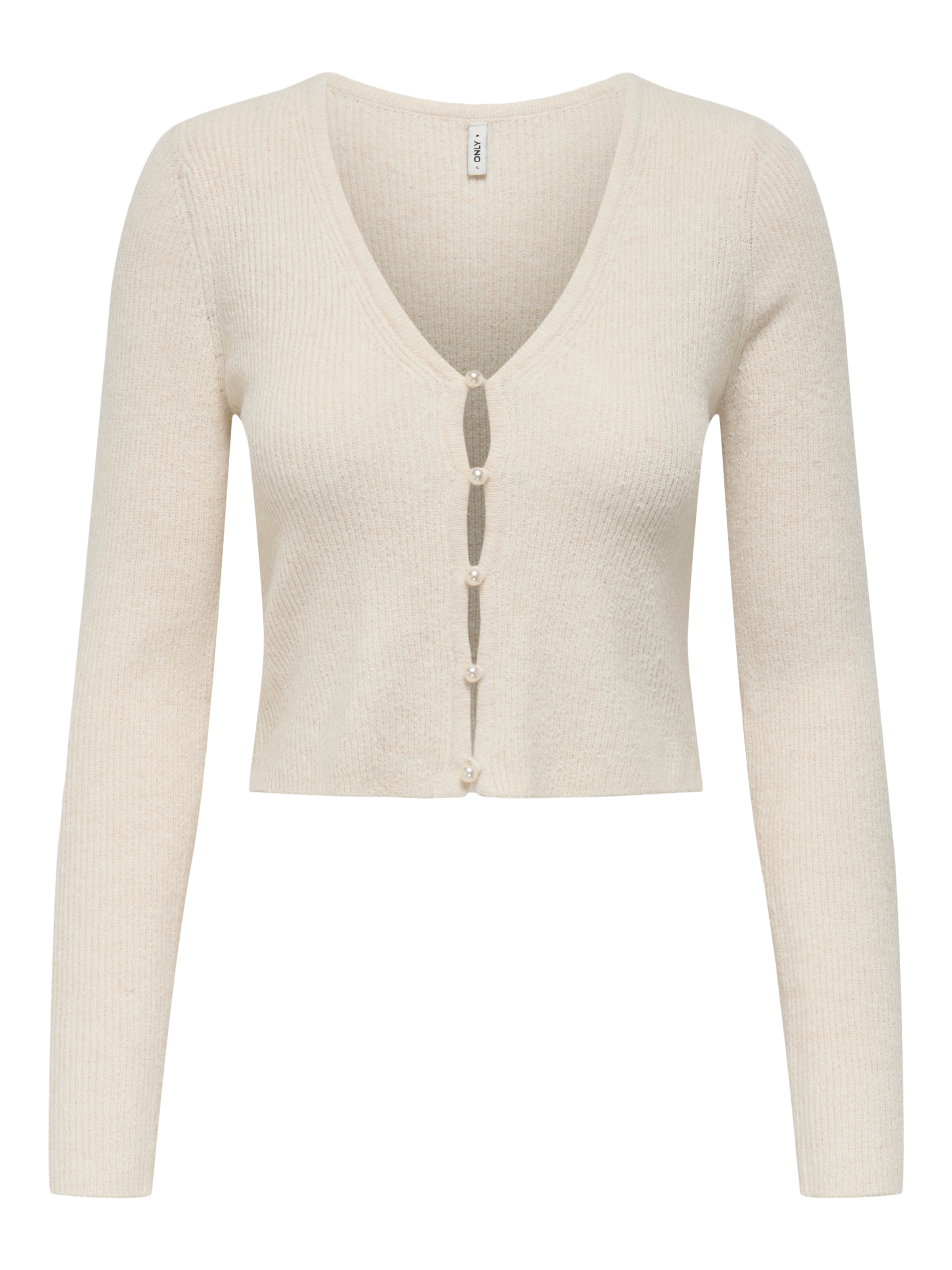 ONLY Strickpullover "ONLRICA LIFE LS VNECK PEARLCARD KNT" günstig online kaufen