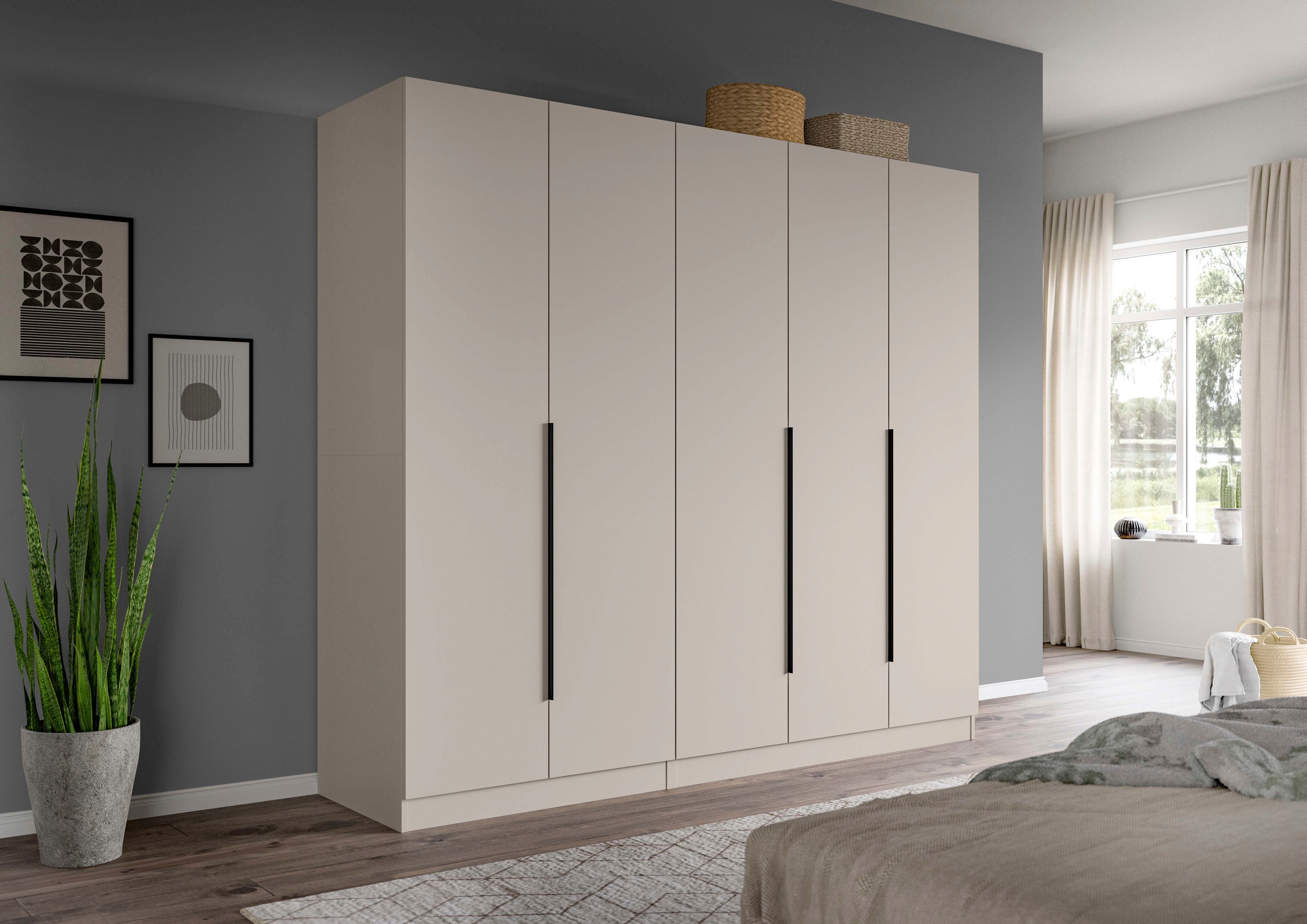 Home affaire Schrank-Set "Skarde moderner Kleiderschrank Schlafzimmerschran günstig online kaufen