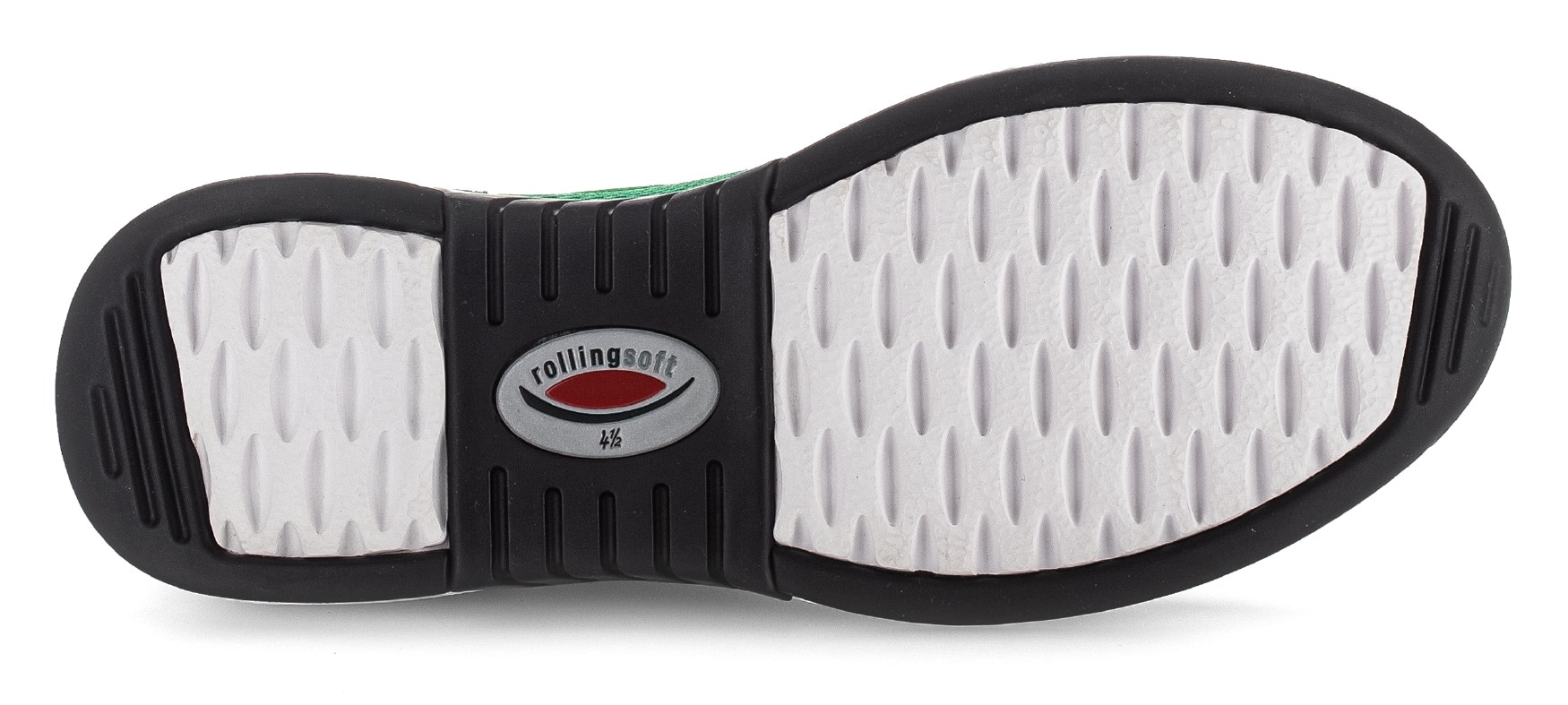 Gabor Rollingsoft Keilsneaker, Freizeitschuh, Halbschuh, Schnürschuh mit OPTIFIT-Wechselfußbett