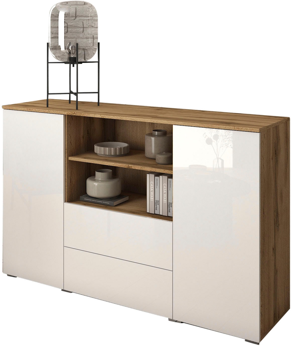 INOSIGN Sideboard "PARIS", (1 St.), Moderne 140cm breite grifflose Kommode, günstig online kaufen