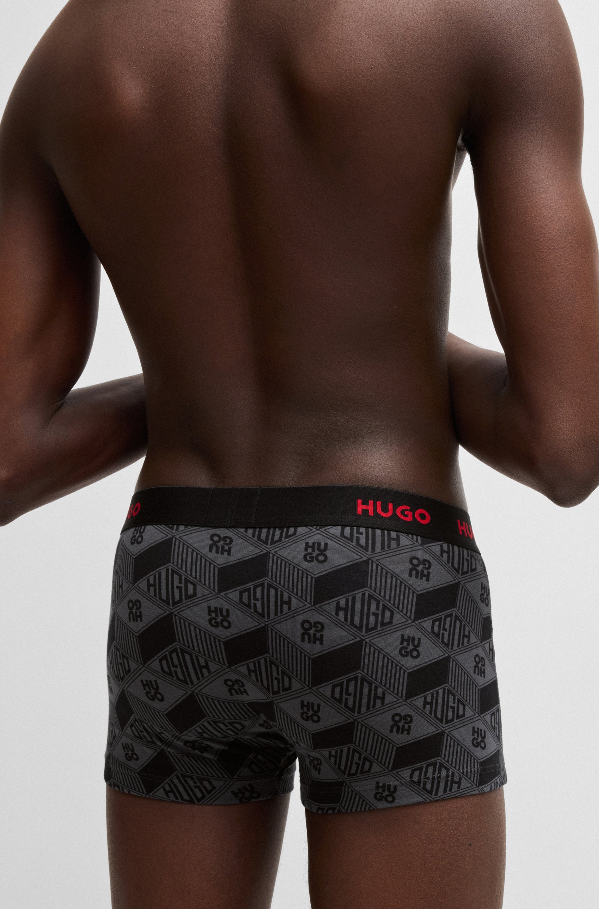 HUGO Underwear Trunk »TRUNK TRIPLET DESIGN«, (Packung, 3 St.), mit Logobund