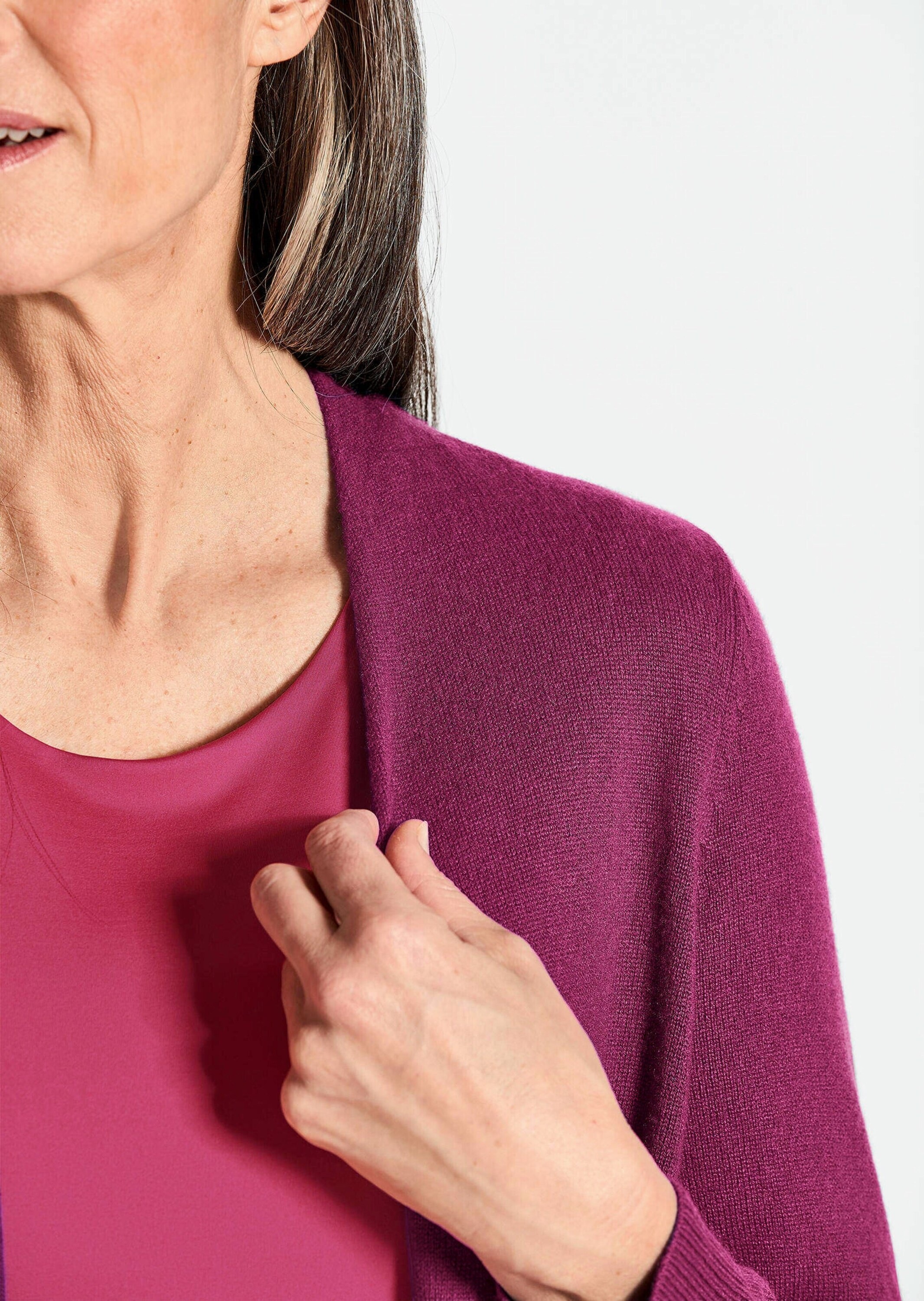 GOLDNER Strickjacke »Langarm Feinstrick-Cardigan«