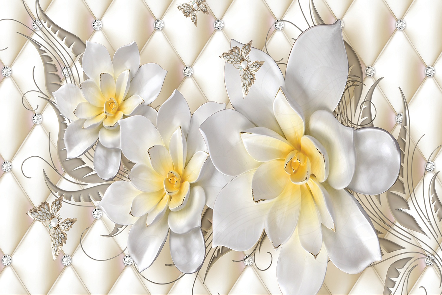 queence Leinwandbild »Mimi«, Blumen-Blumenbilder-Kunst-Spa-Flower, (1 St.), Orchidee, Orchideenbilder, Wandbild mit Blume, Deko, Wandbild