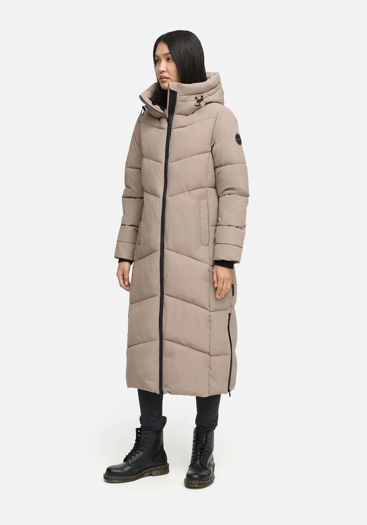Marikoo Winterjacke "Firella" extra lange Passform und seitliche Belüftungs günstig online kaufen