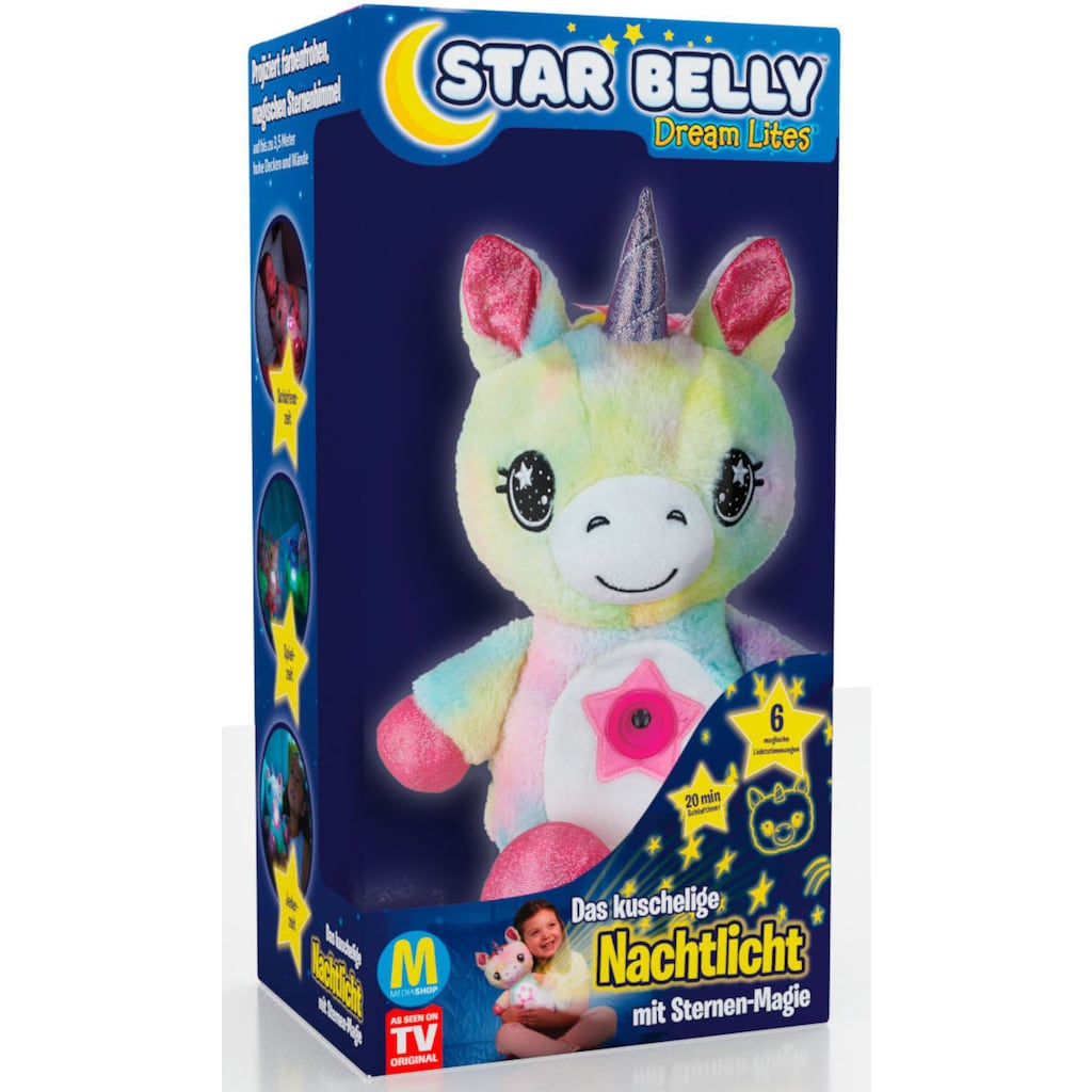 MediaShop Plüschfigur »Star Belly Dream Light - Regenbogen Einhorn«