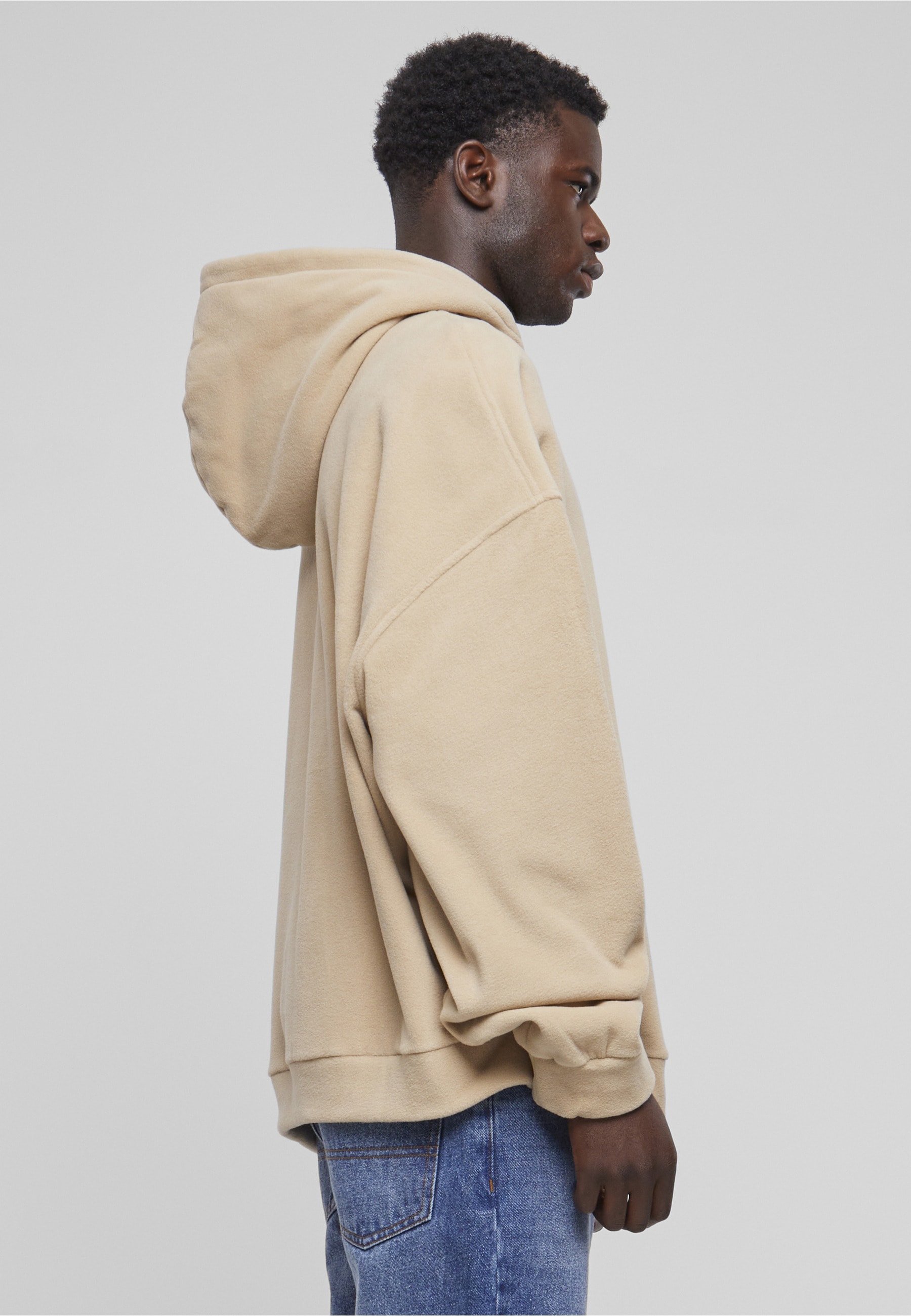 URBAN CLASSICS Troyer »Urban Classics Herren Oversized Polar Fleece Half Zip Hoody« 1 Stk.