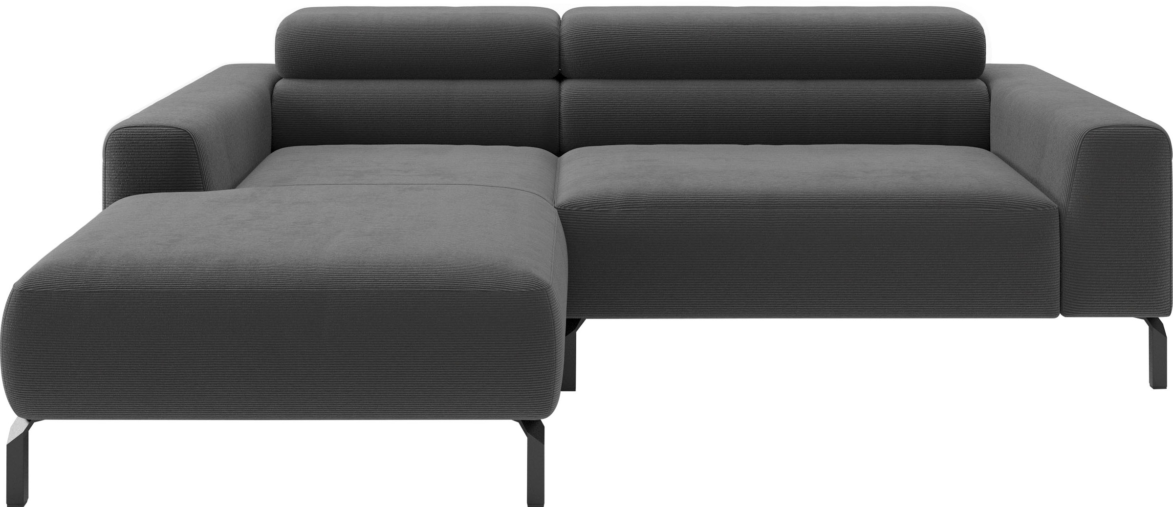 Home affaire Ecksofa "Ecksofa, L-Form, incl. Kopfteilverstellung, Breite 223 cm" wahlweise elektrische Sitztiefenverstellung