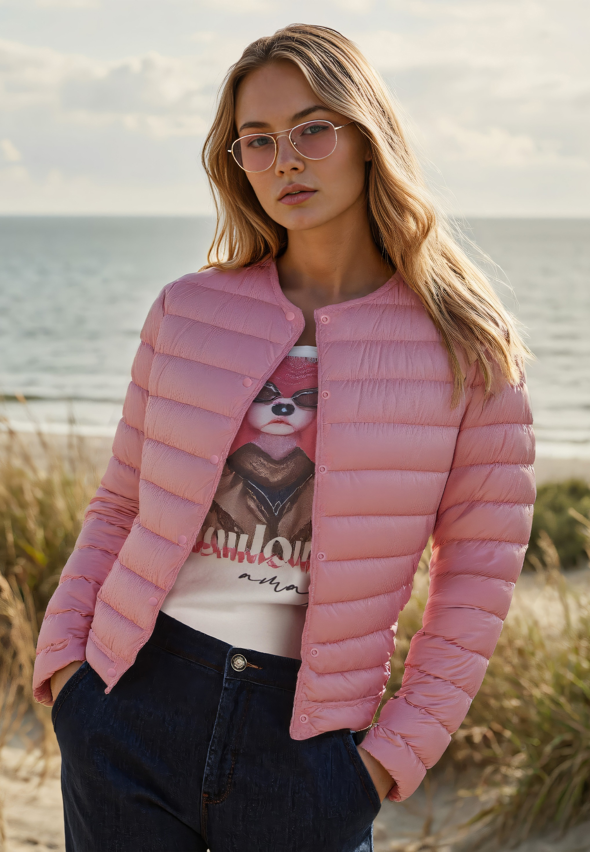 Betty Barclay Steppjacke »Damen mit Rundhalsausschnitt«