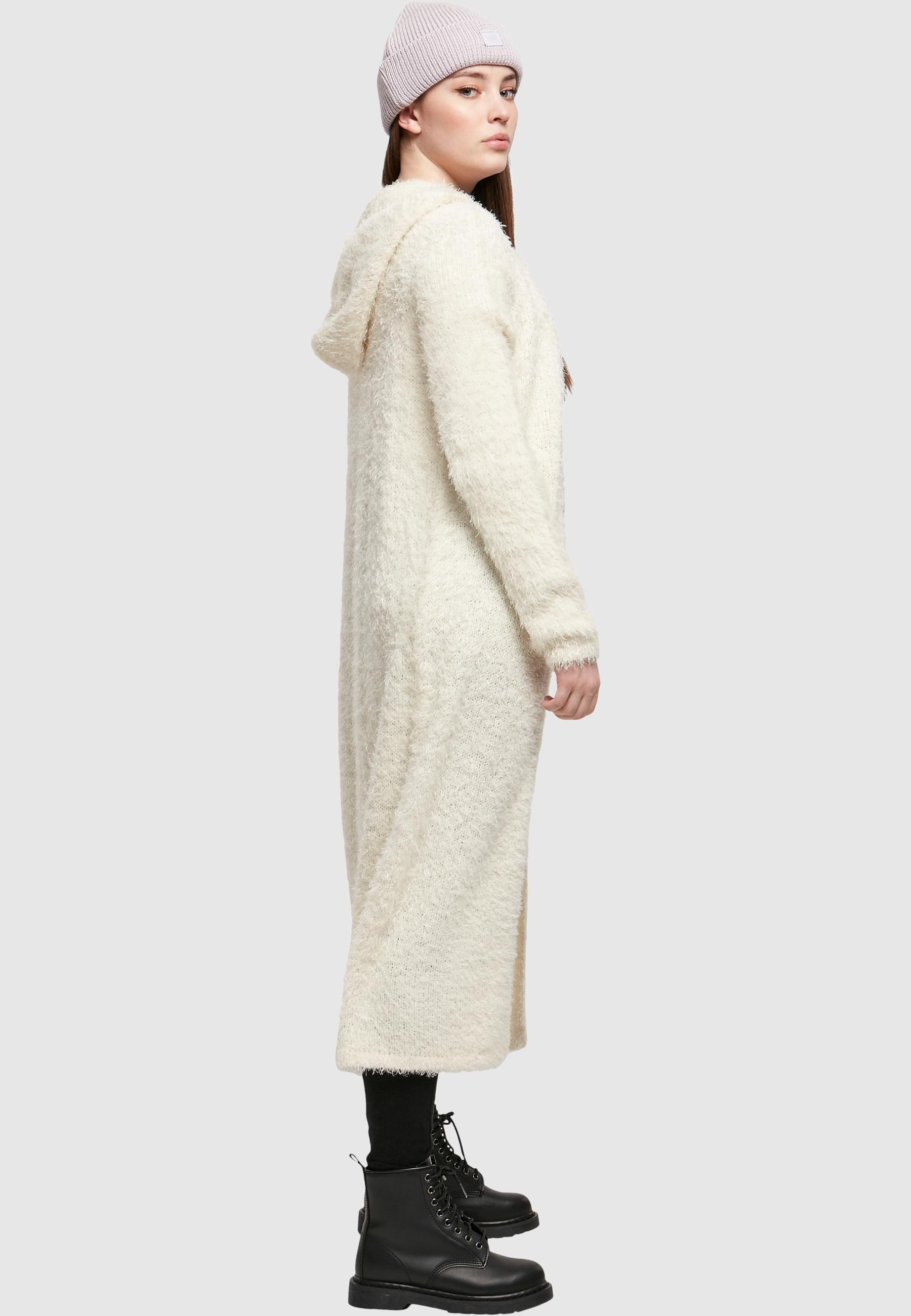 URBAN CLASSICS Strickjacke »Urban Classics Damen Ladies Hooded Feather Cardigan«