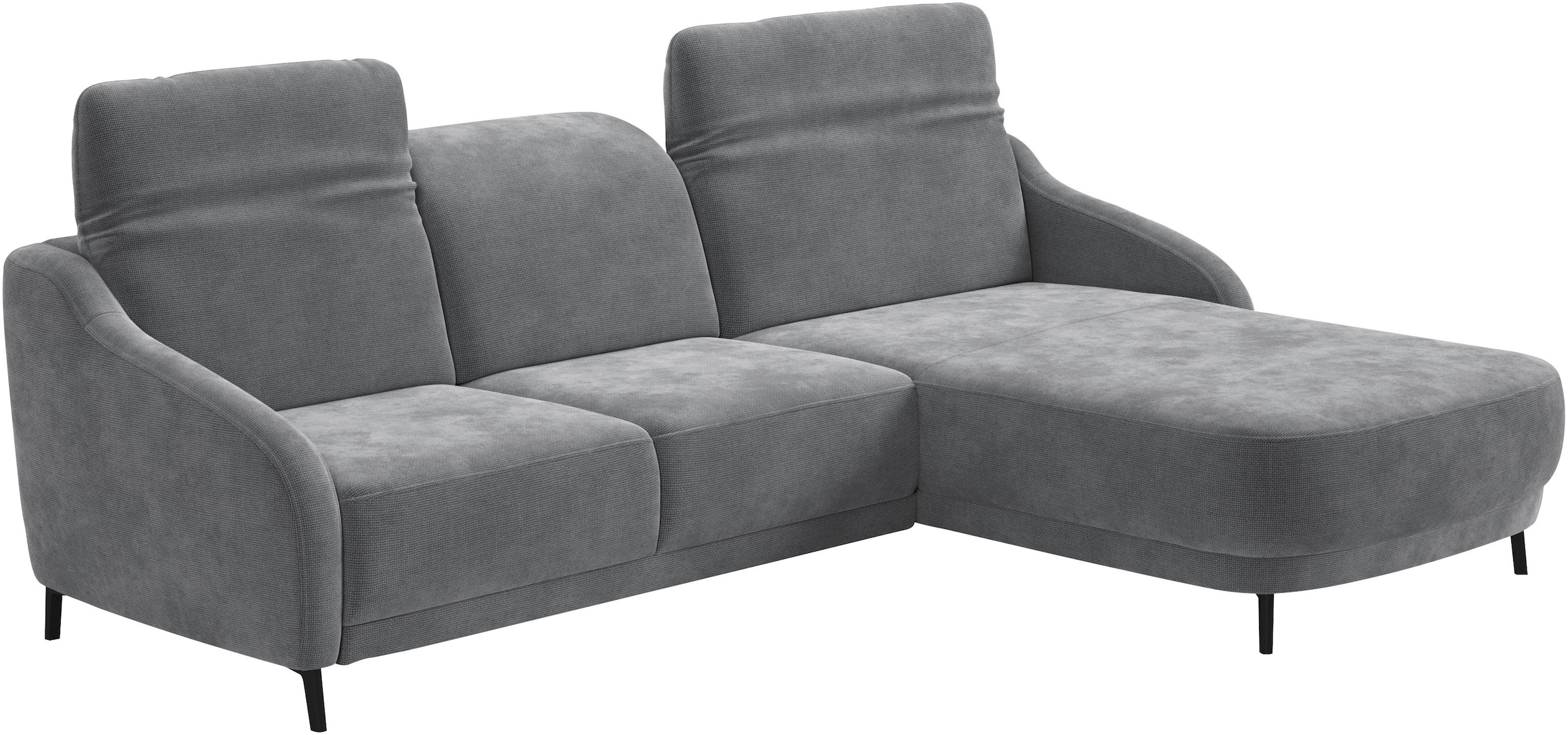 sit&more Ecksofa »Blues L-Form«, wahlweise mit Klapptisch und USB
