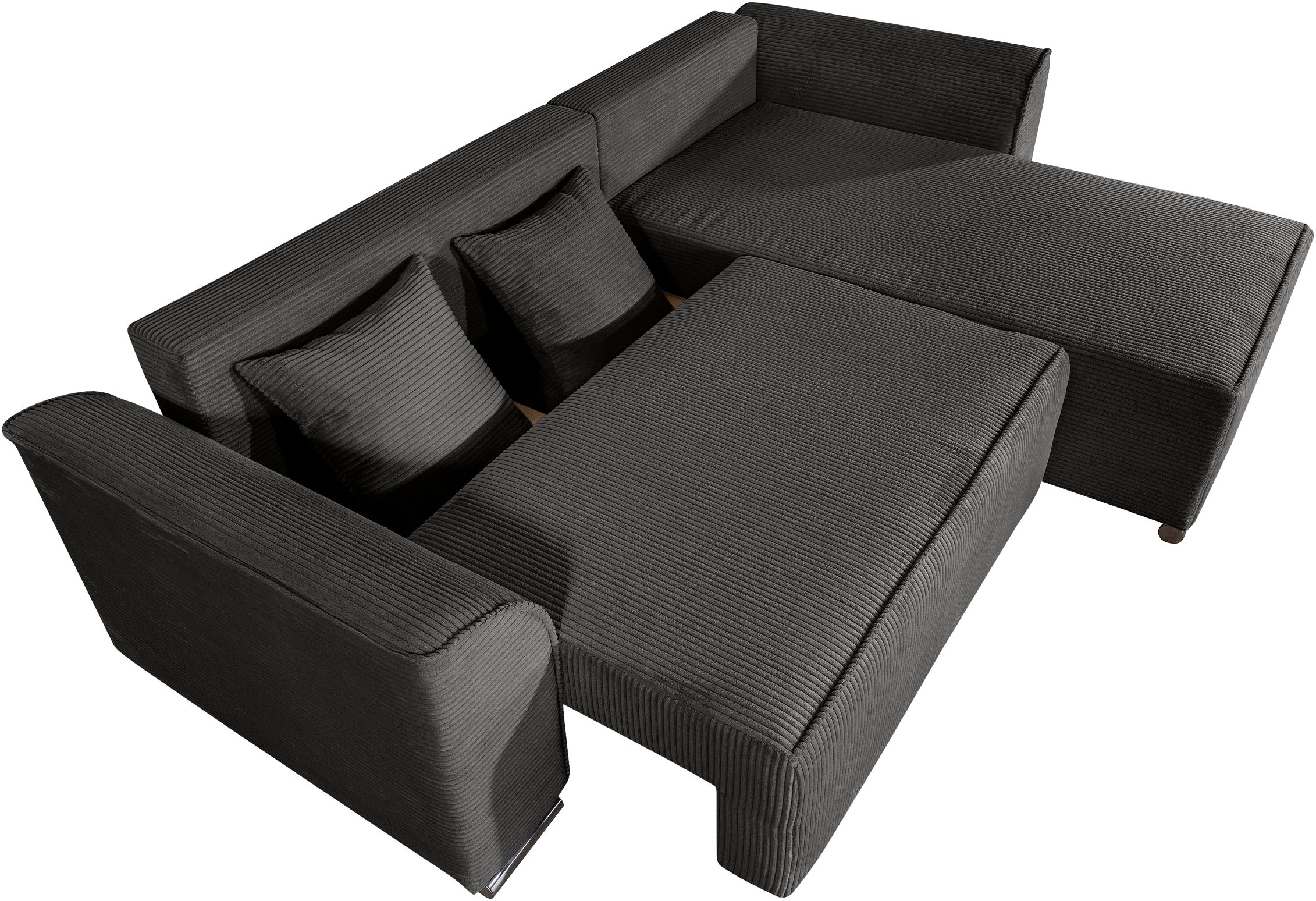COLLECTION AB Ecksofa »Sara Ecke« Eckfsofa,Bettfunktion,Bettkasten,Bonnelfederkern,wahlweise mit Topper