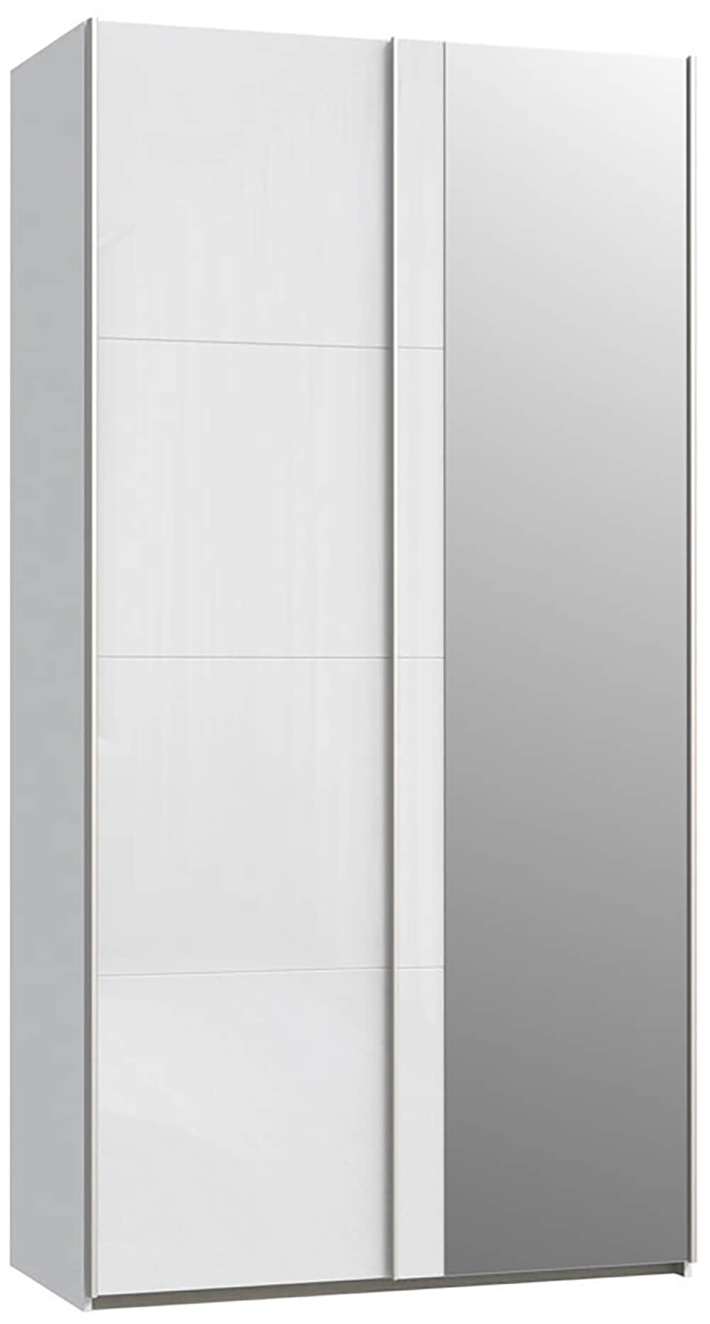 FORTE Schwebetürenschrank »Fittio. Made in Europe, 2 Schiebetüren, modernes Design«, Höhe 2,35 mtr, stehende Montage, Spiegel