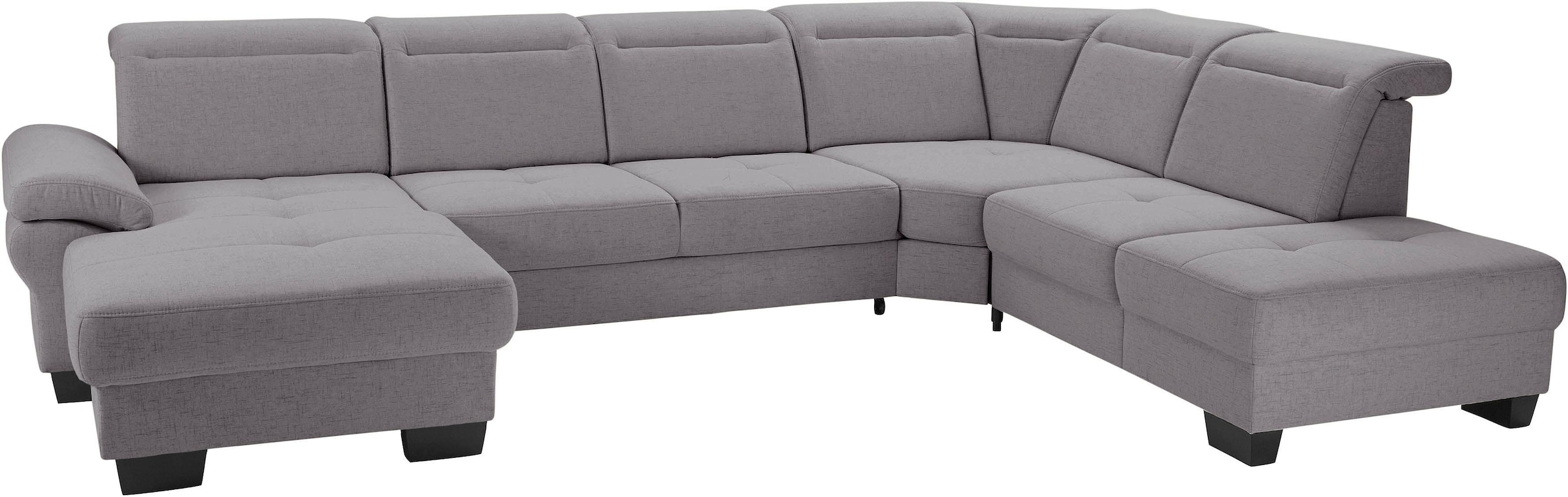 Home affaire Wohnlandschaft "Cornwall U-Form" inkl. Sitztiefenverstellung, günstig online kaufen