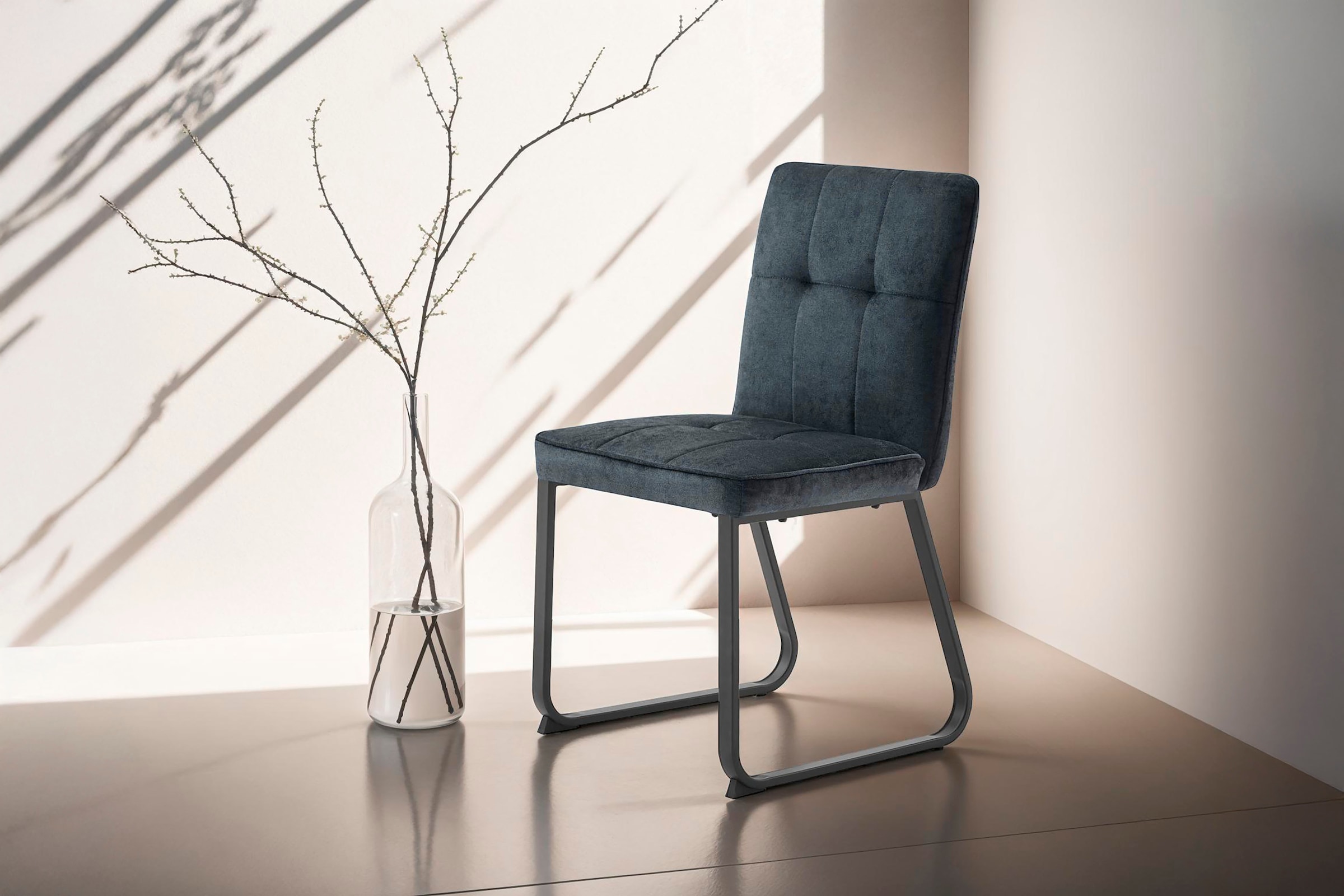byLIVING "Talea" (Set) 2 Stk.Nosagfederung im Sitz, Cord Stoff