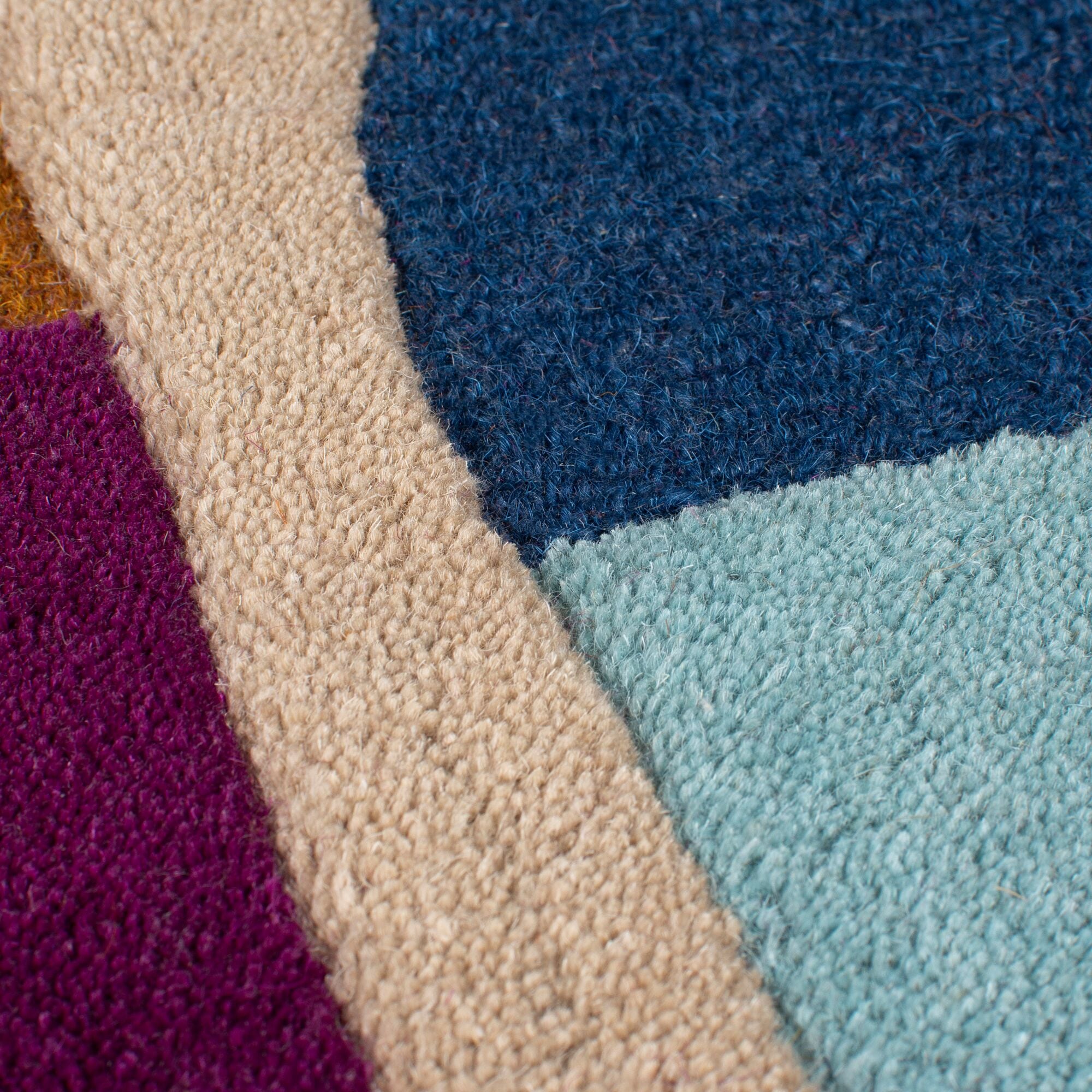 FLAIR RUGS Wollteppich »Mia Arch«, rechteckig, 12 mm Höhe, mit gebogener Kantenform