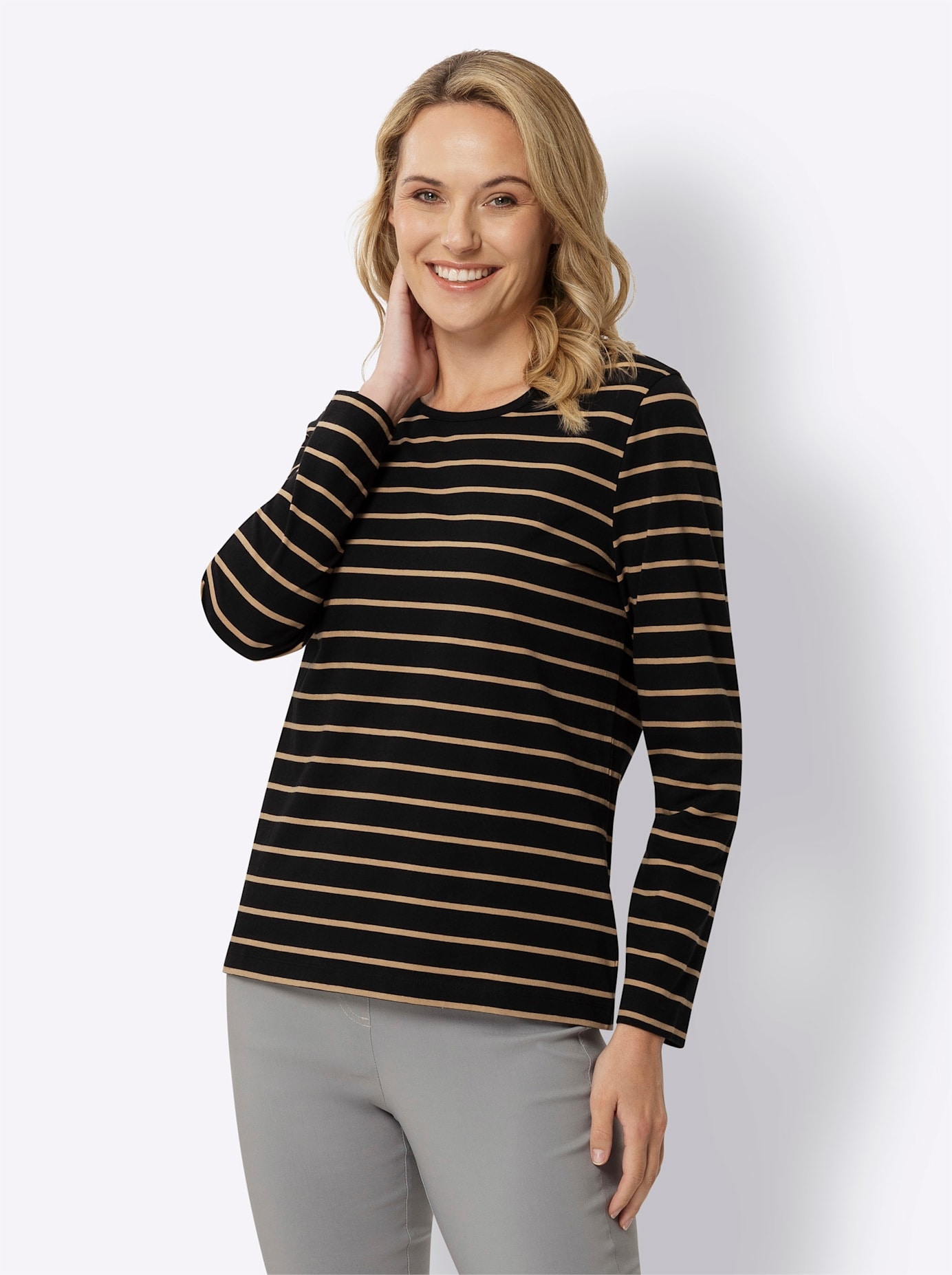 Classic Basics Langarmshirt "Streifenshirt", (1 tlg.) günstig online kaufen