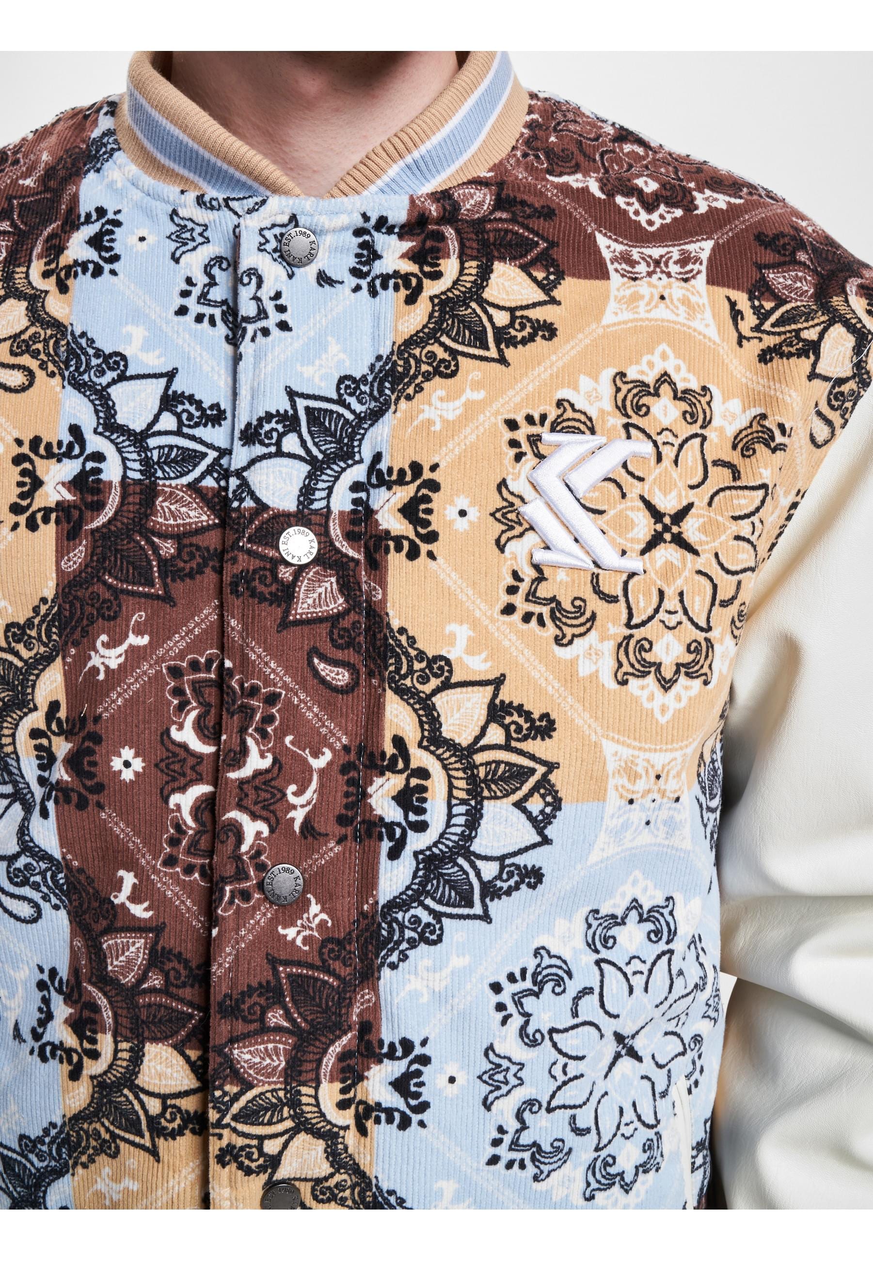 Karl Kani Collegejacke »Karl Kani Herren KM233-046-2 KK OG Block Paisley College Jacket«, (1 St.), ohne Kapuze