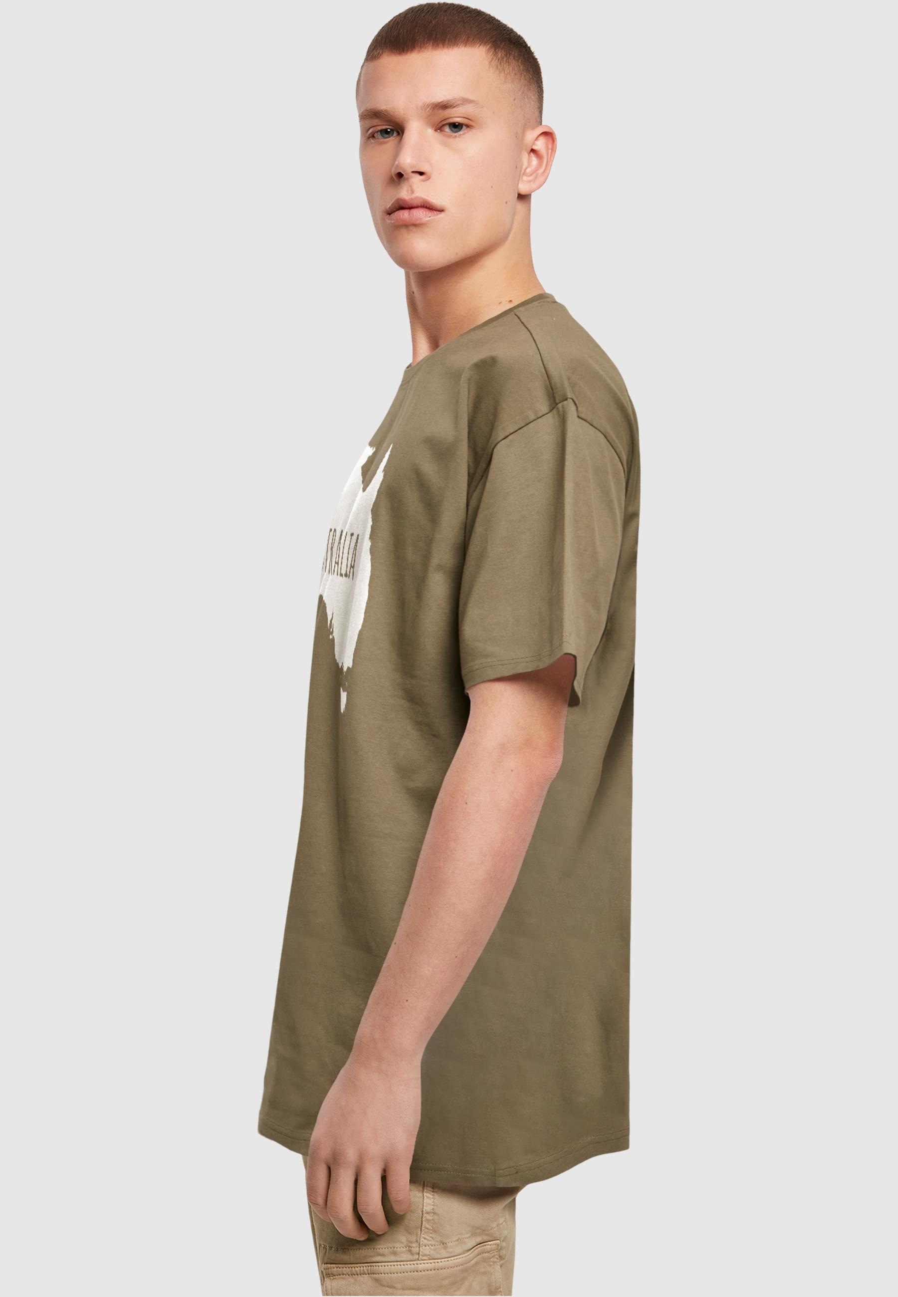 Merchcode T-Shirt »Merchcode Herren Australia X Heavy Oversize Tee-BY102«, (1 tlg.)