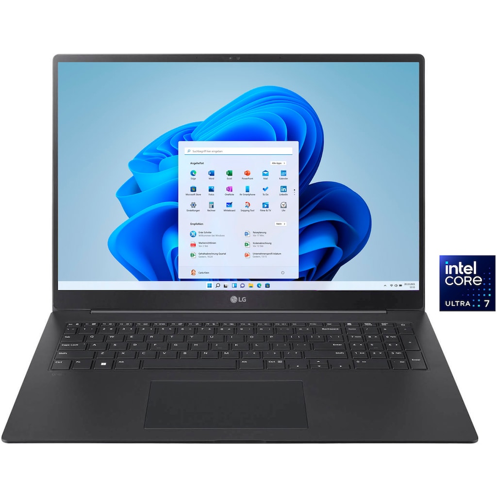 LG Business-Notebook »Gram Pro 17 Ultralight Laptop, IPS Display, 32GB RAM, Windows 11 Home,«, 43,18 cm, / 17 Zoll, Intel, Core Ultra 7, GeForce RTX 3050, 2000 GB SSD, 17Z90SP-E.AD7BG, 2024