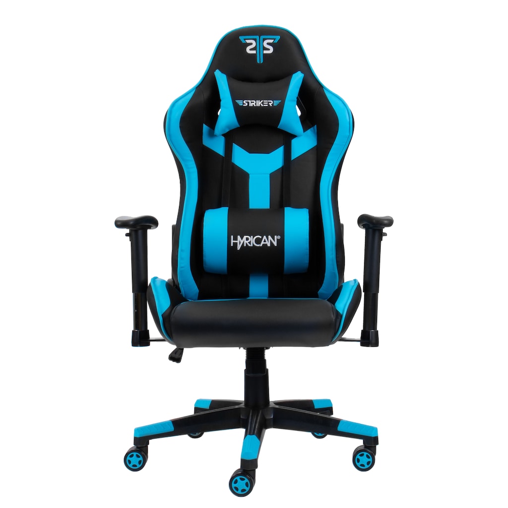 Hyrican Gaming-Stuhl »"Striker Copilot" schwarz/blau, Kunstleder, ergonomischer Gamingstuhl«, Bürostuhl, Schreibtischstuhl, geeignet für Jugendliche und Erwachsene