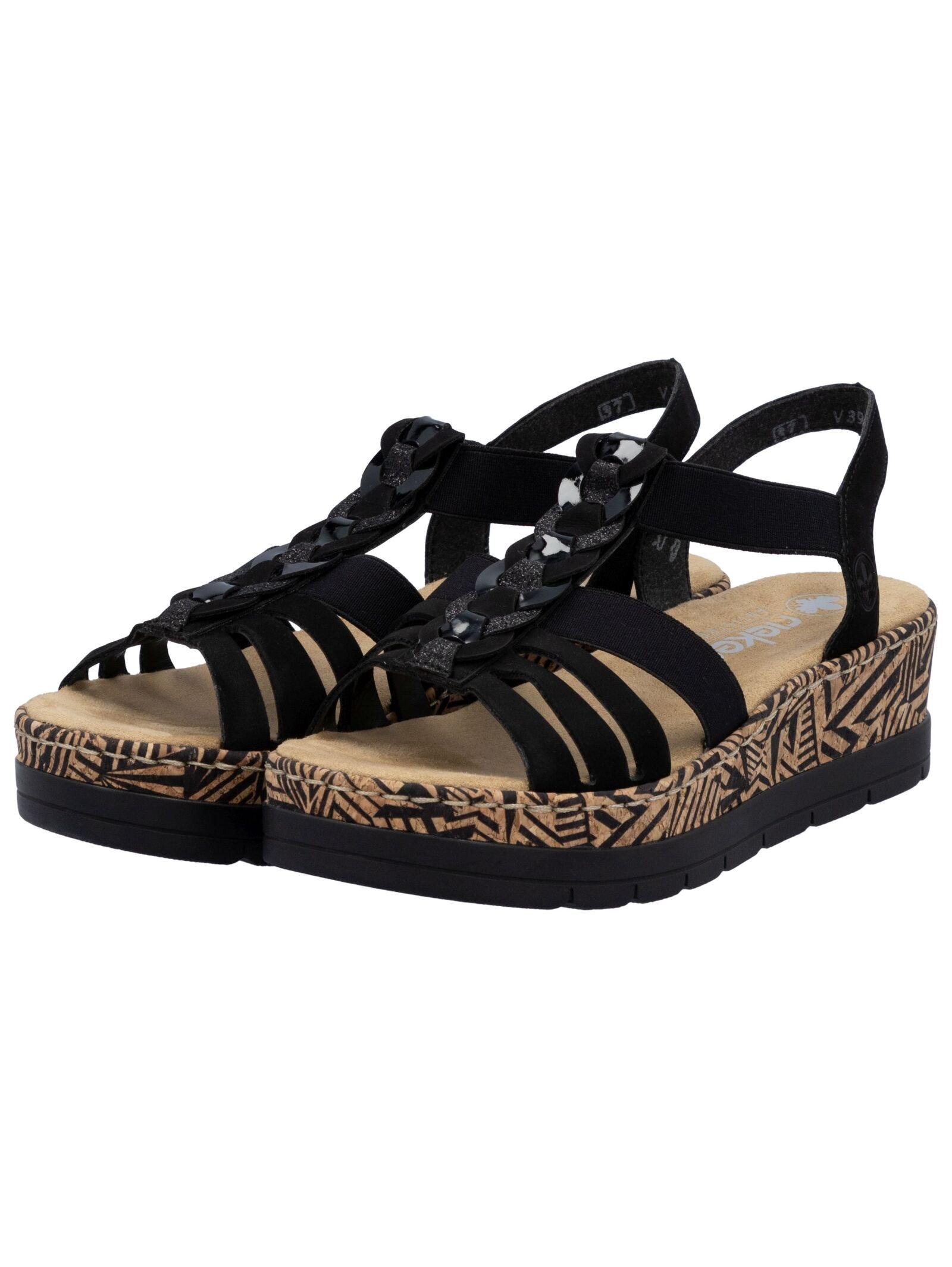 Rieker Keilsandalette »Rieker Sandalen Lederimitat«