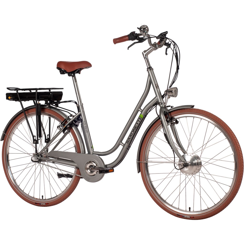 SAXONETTE E-Bike »Style Plus 2.0«, 3 Gang, Frontmotor 250 W, (mit Akku-Ladegerät)