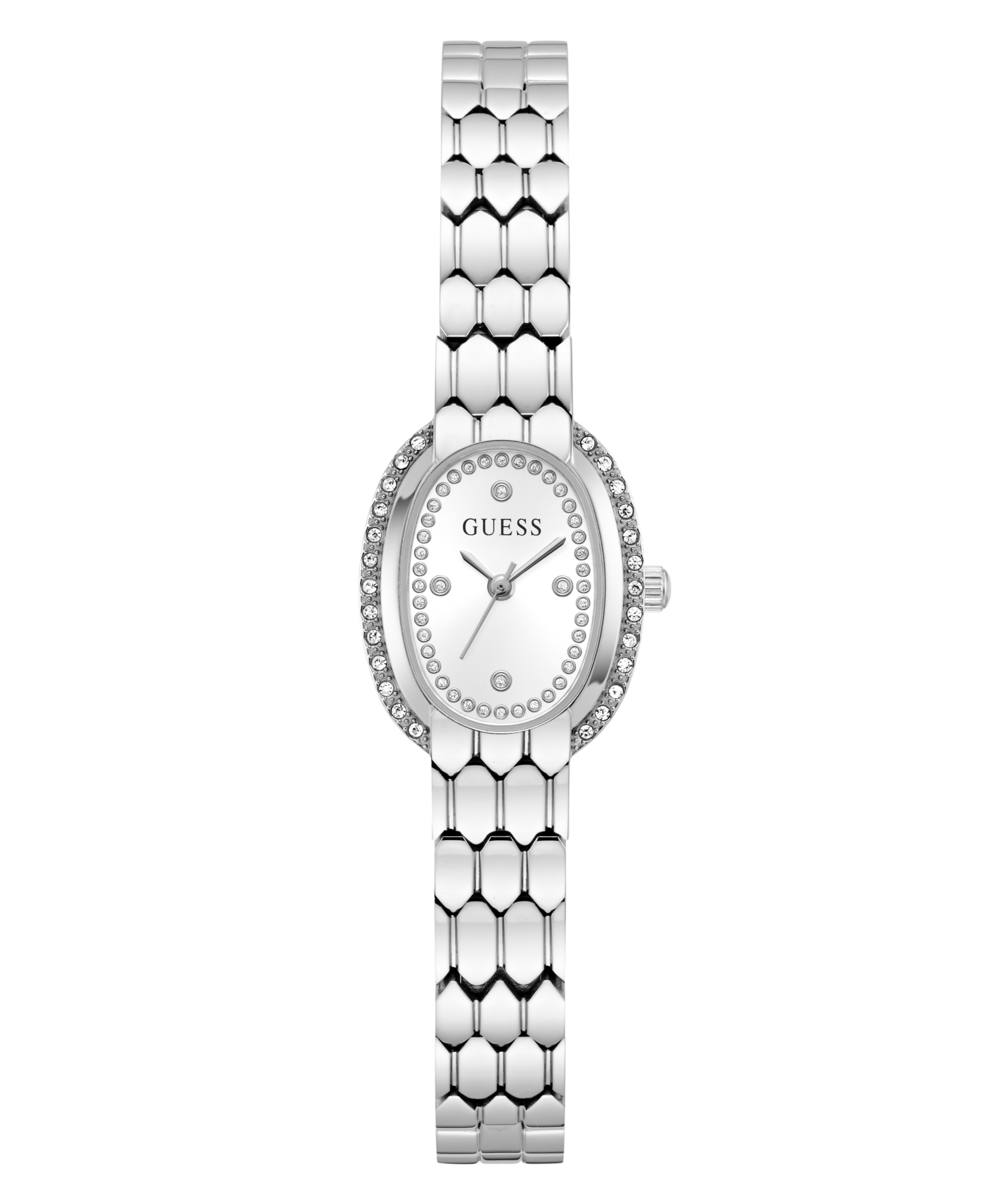 Guess Quarzuhr »VIOLA« Armbanduhr, Damenuhr, Edelstahlarmband, analog