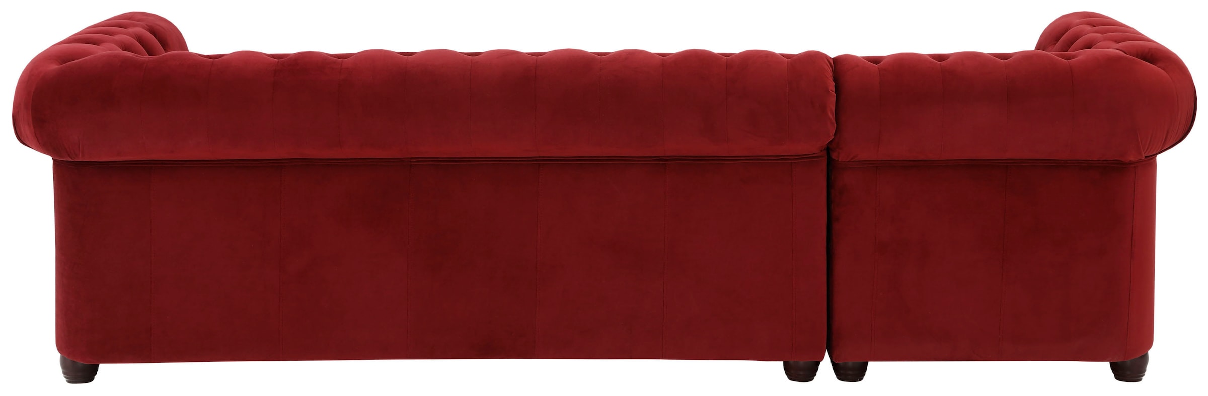 Home affaire Chesterfield-Sofa »New Castle L-Form«, hochwertige Knopfheftung in Chesterfield-Design, B/T/H: 255(171/72)