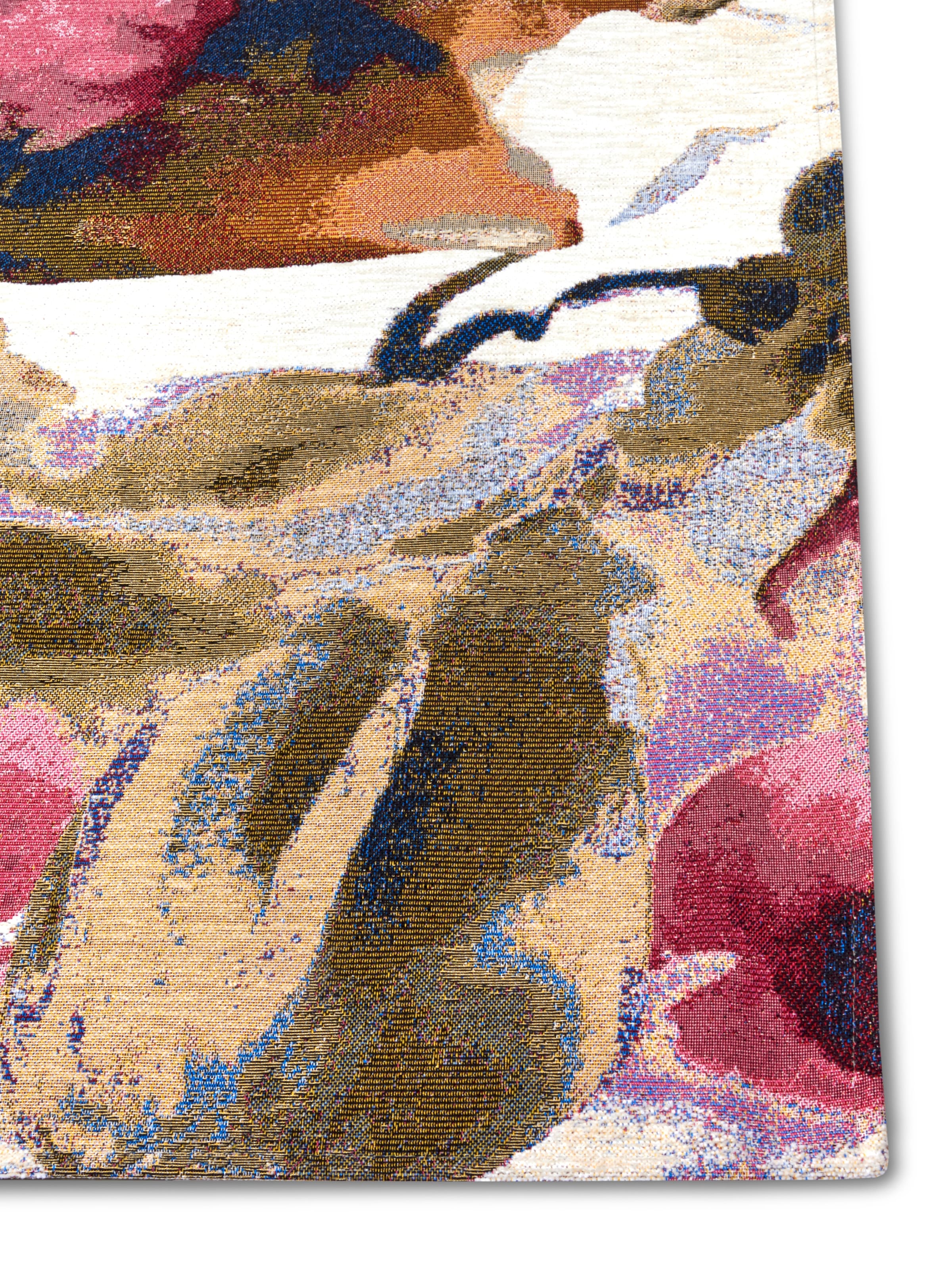 HANSE Home Teppich »Atika«, rechteckig, 5 mm Höhe, Floral, Kurzflor, pflegeleicht, Anti-Slip, Glanz, Wohnzimmer