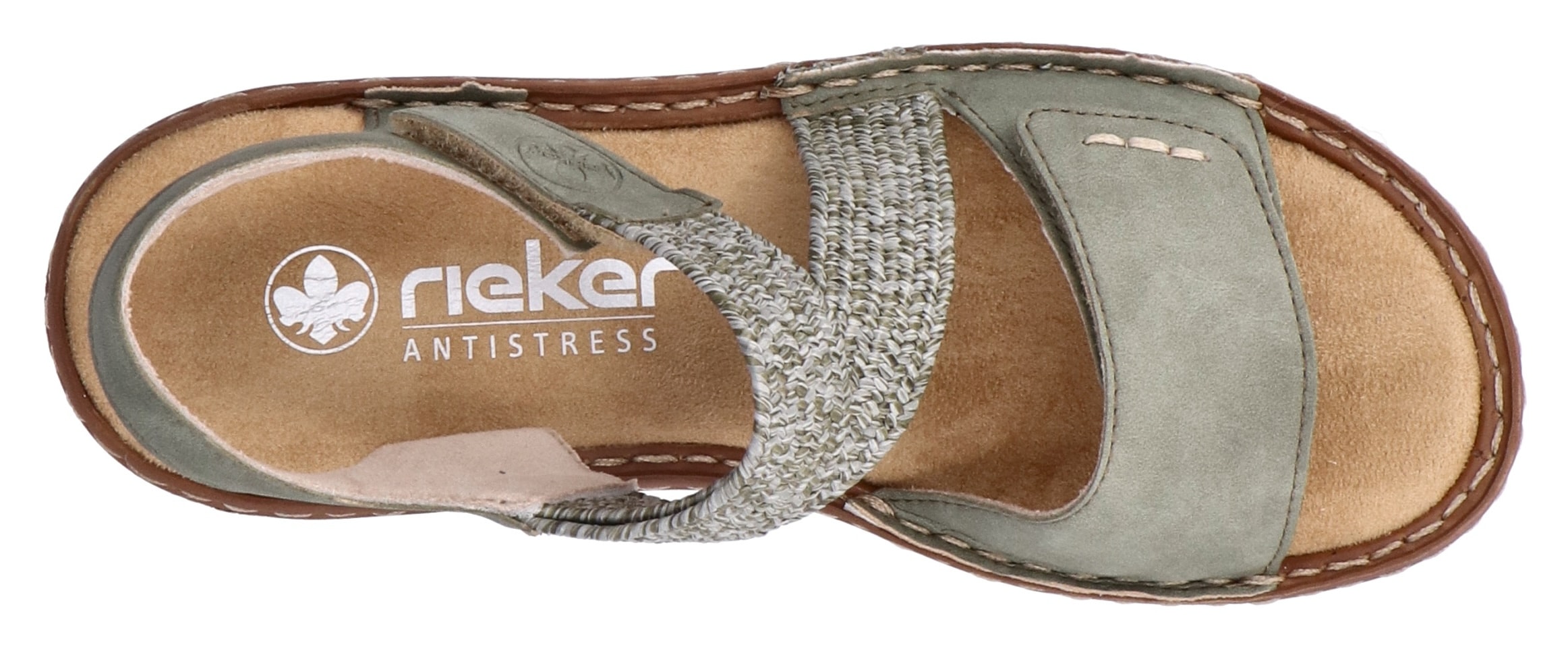 Rieker Sandale, Sommerschuh, Riemchensandale, Sandalette mit Klettverschlüsse