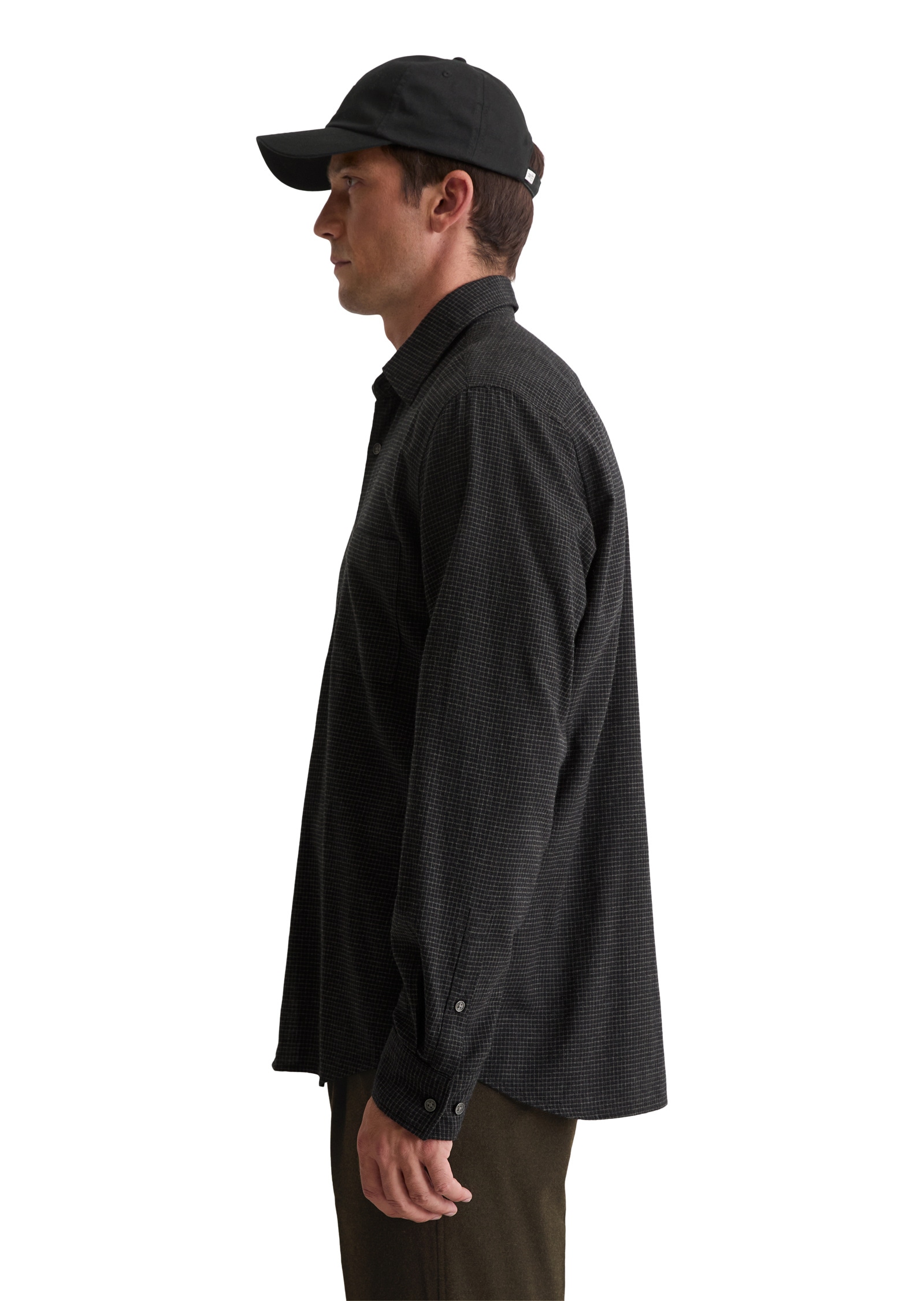 Marc OPolo Langarmhemd "aus leichtem Bio-Baumwoll-Flanell" günstig online kaufen