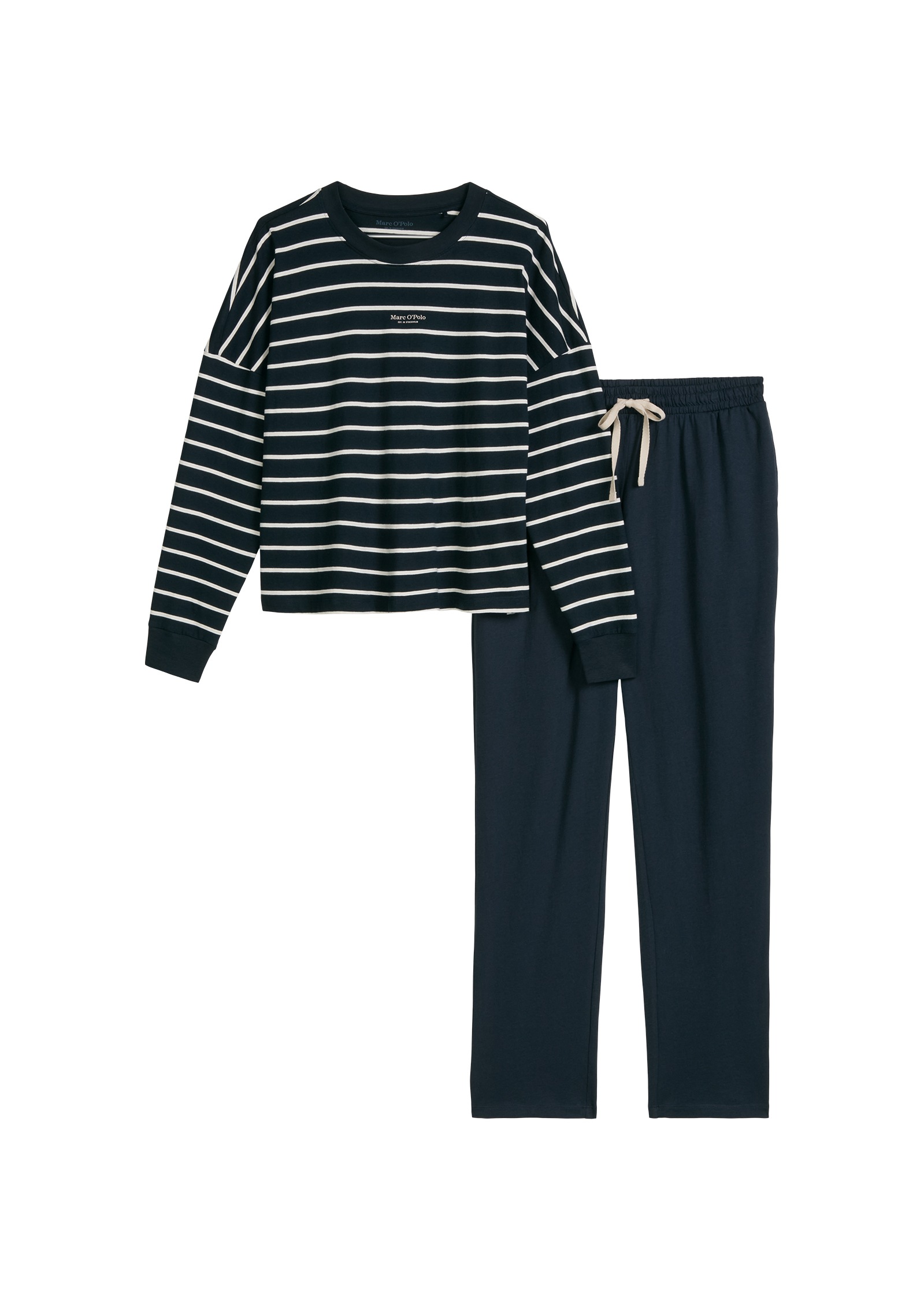 Marc OPolo Pyjama "Mix N Match Cotton Pyjama Set Long" 2tlg., 2 tlg. mit la günstig online kaufen