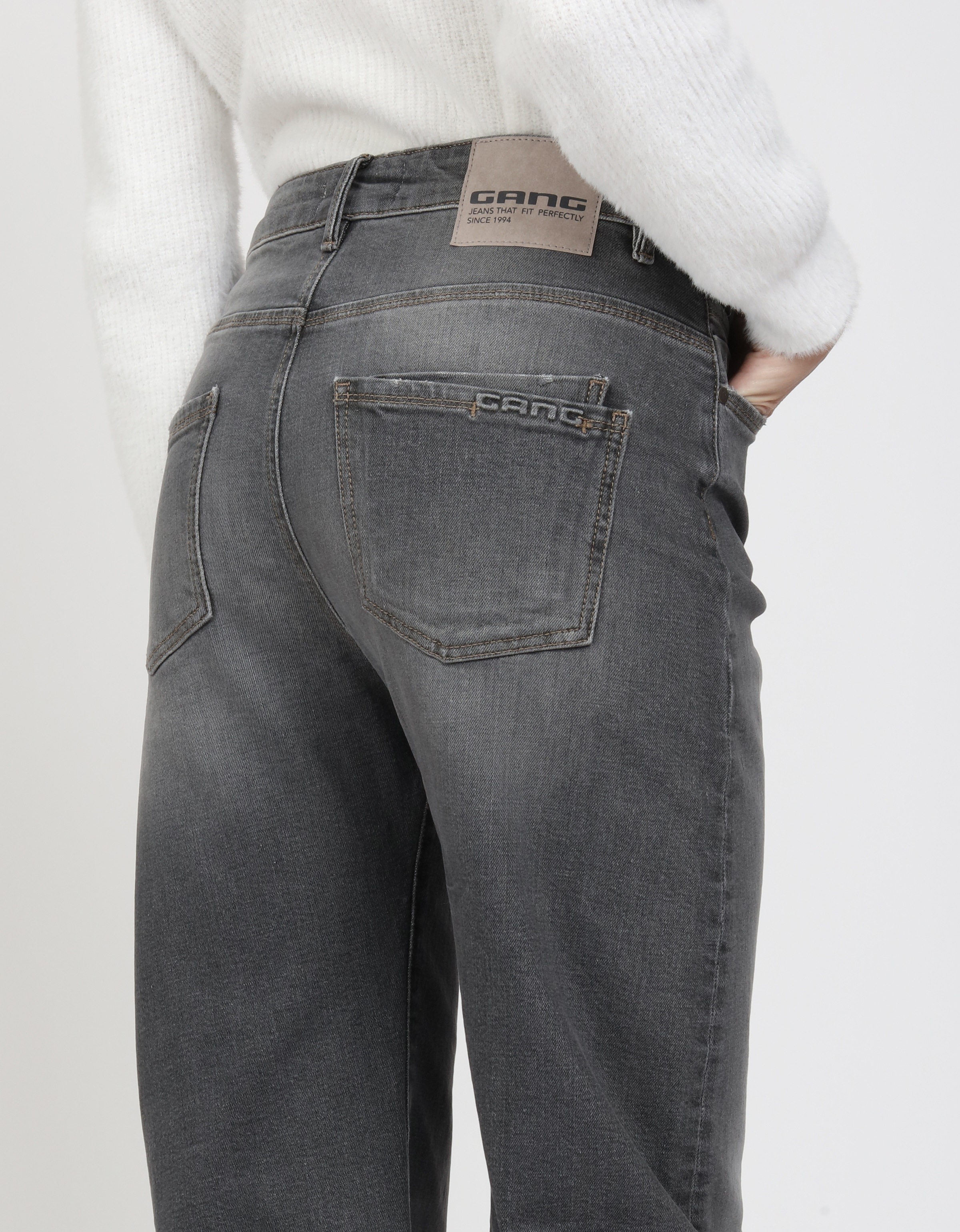 GANG 94IDA Damen 5-Pocket-Jeans Grau 29 6