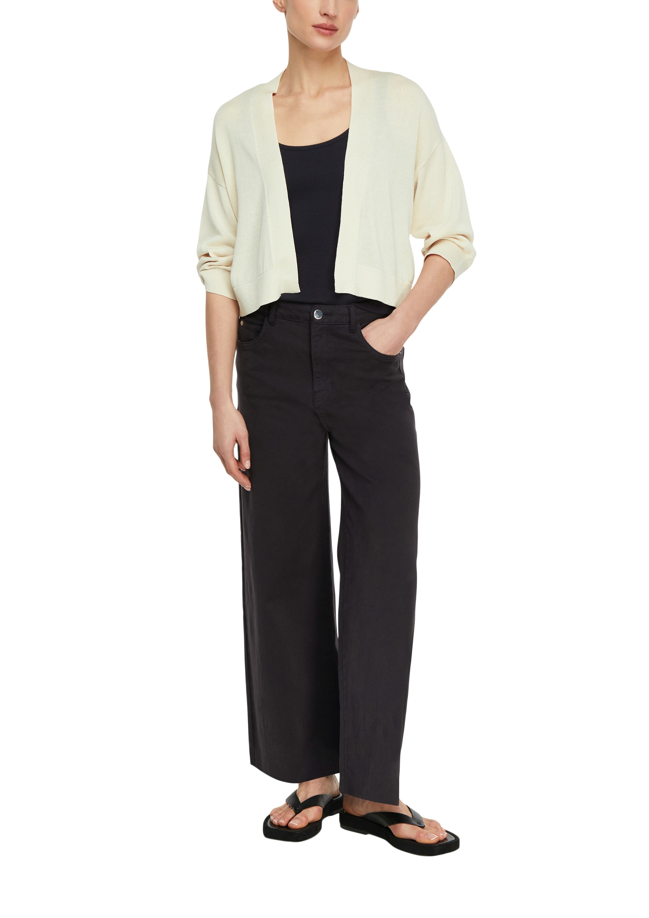 Comma Strickjacke mit Bündchen günstig online kaufen