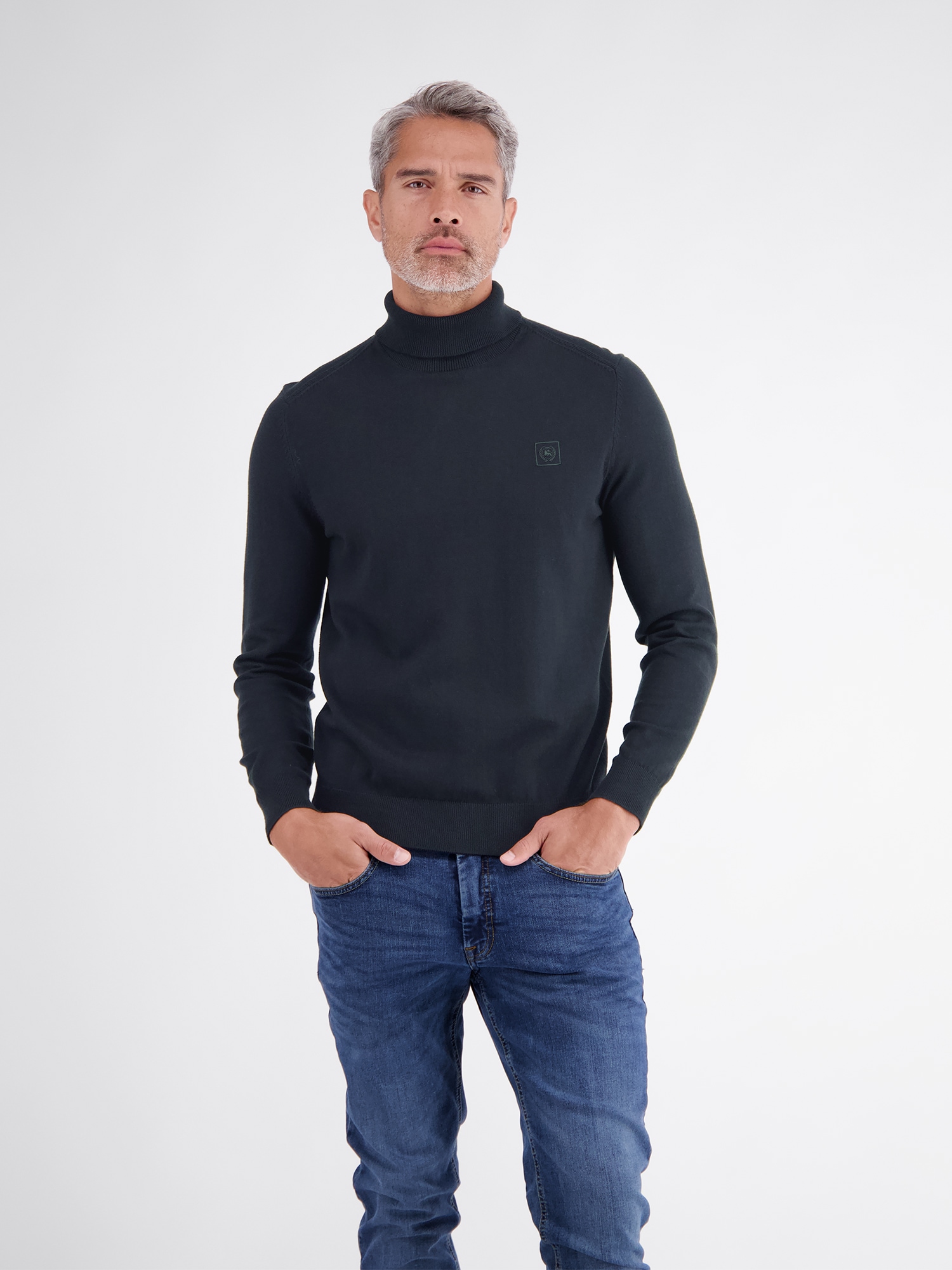 LERROS Rollkragenpullover "Eleganter Strickpullover mit Rollkragen aus reiner Baumwolle"